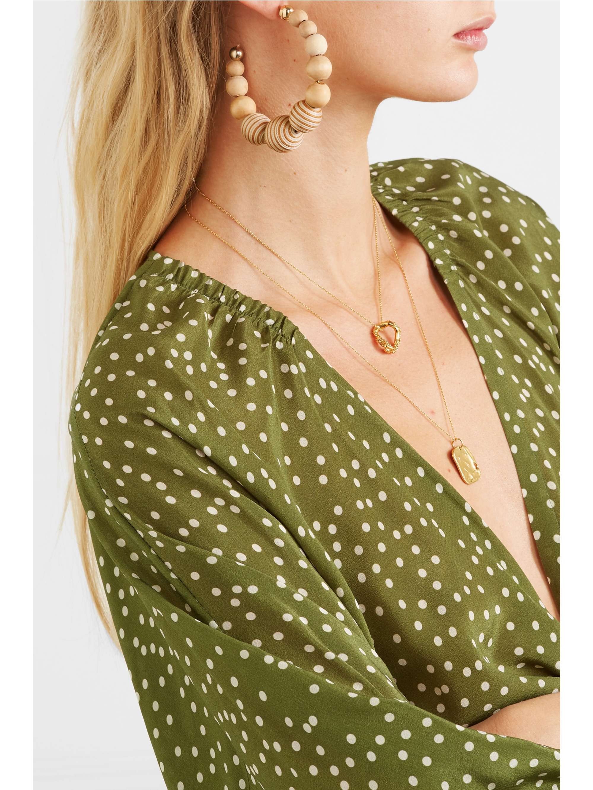 ROSANTICA Wooden hoop earrings