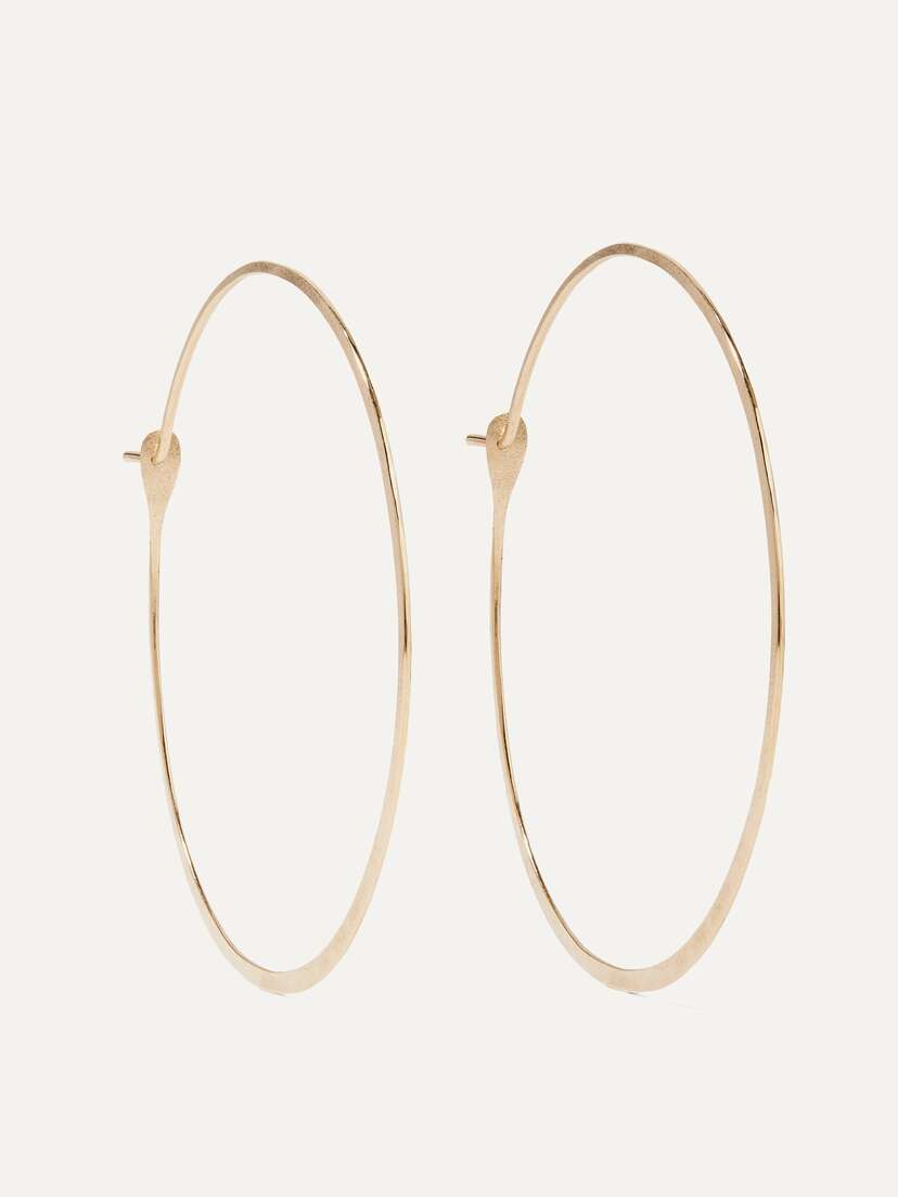 Melissa Joy Manning 14-karat Gold Hoop Earrings