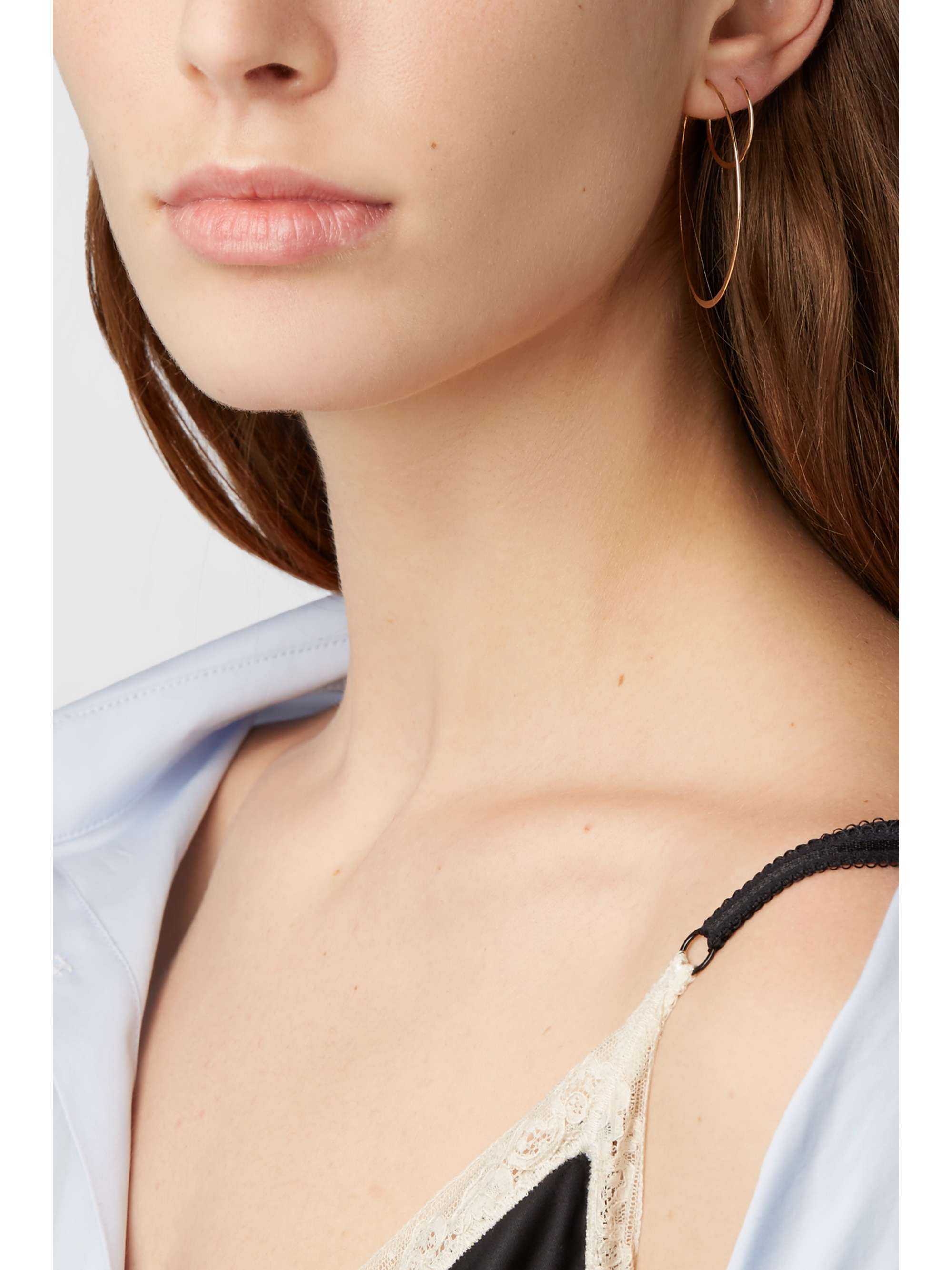 MELISSA JOY MANNING 14-karat gold hoop earrings | NET-A-PORTER