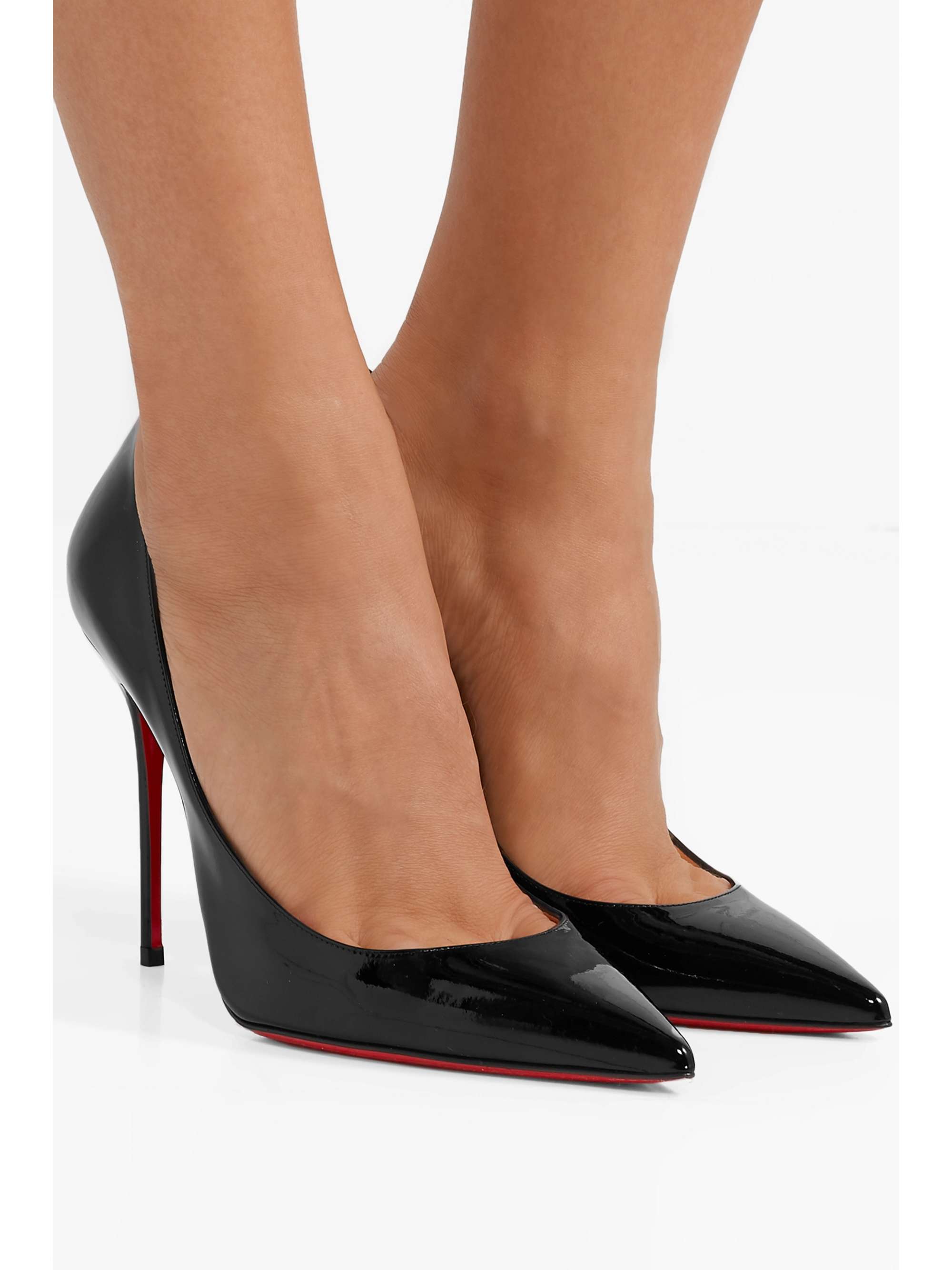 CHRISTIAN LOUBOUTIN Décolleté 554 100 patent-leather pumps