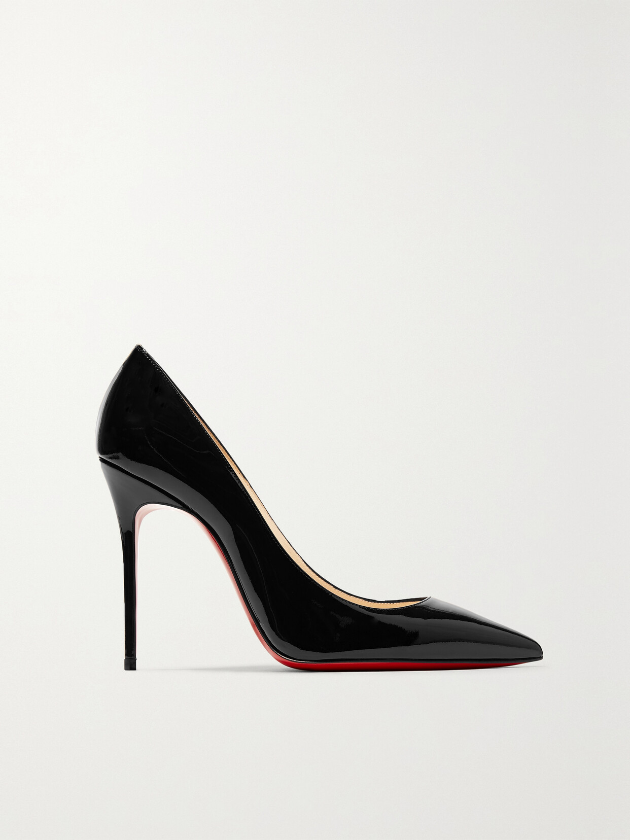 Christian Louboutin Décolleté 554 100 Patent-leather Pumps In Black