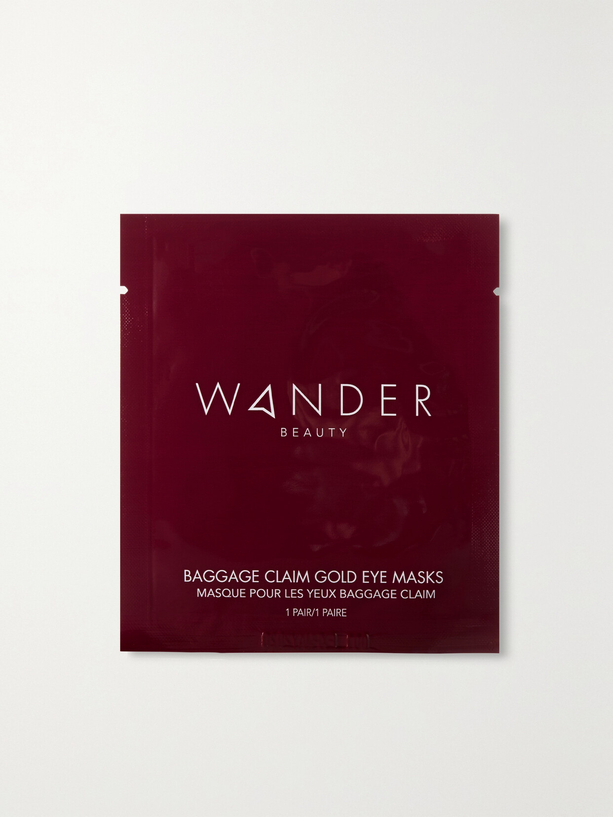 WANDER BEAUTY BAGGAGE CLAIM GOLD EYE MASKS X 6 - ONE SIZE