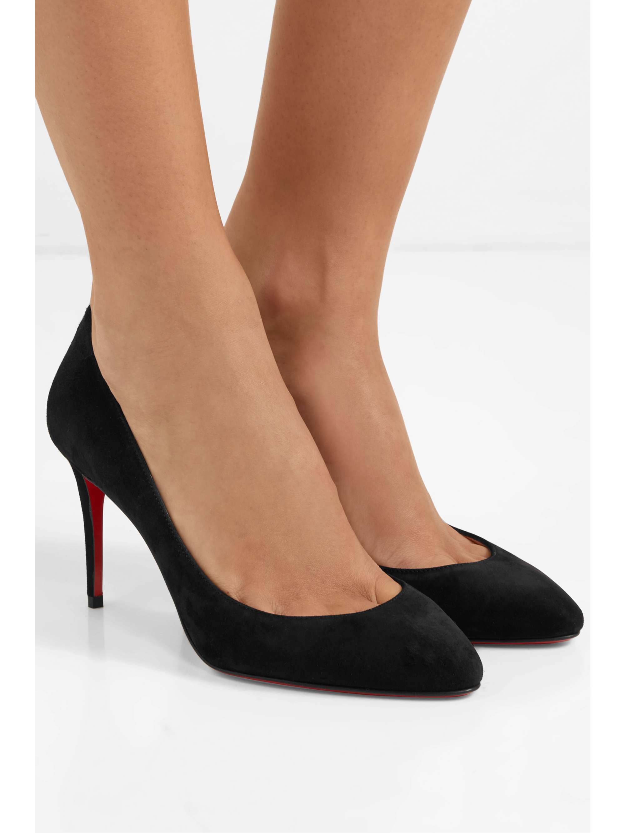 christian louboutin suede pumps