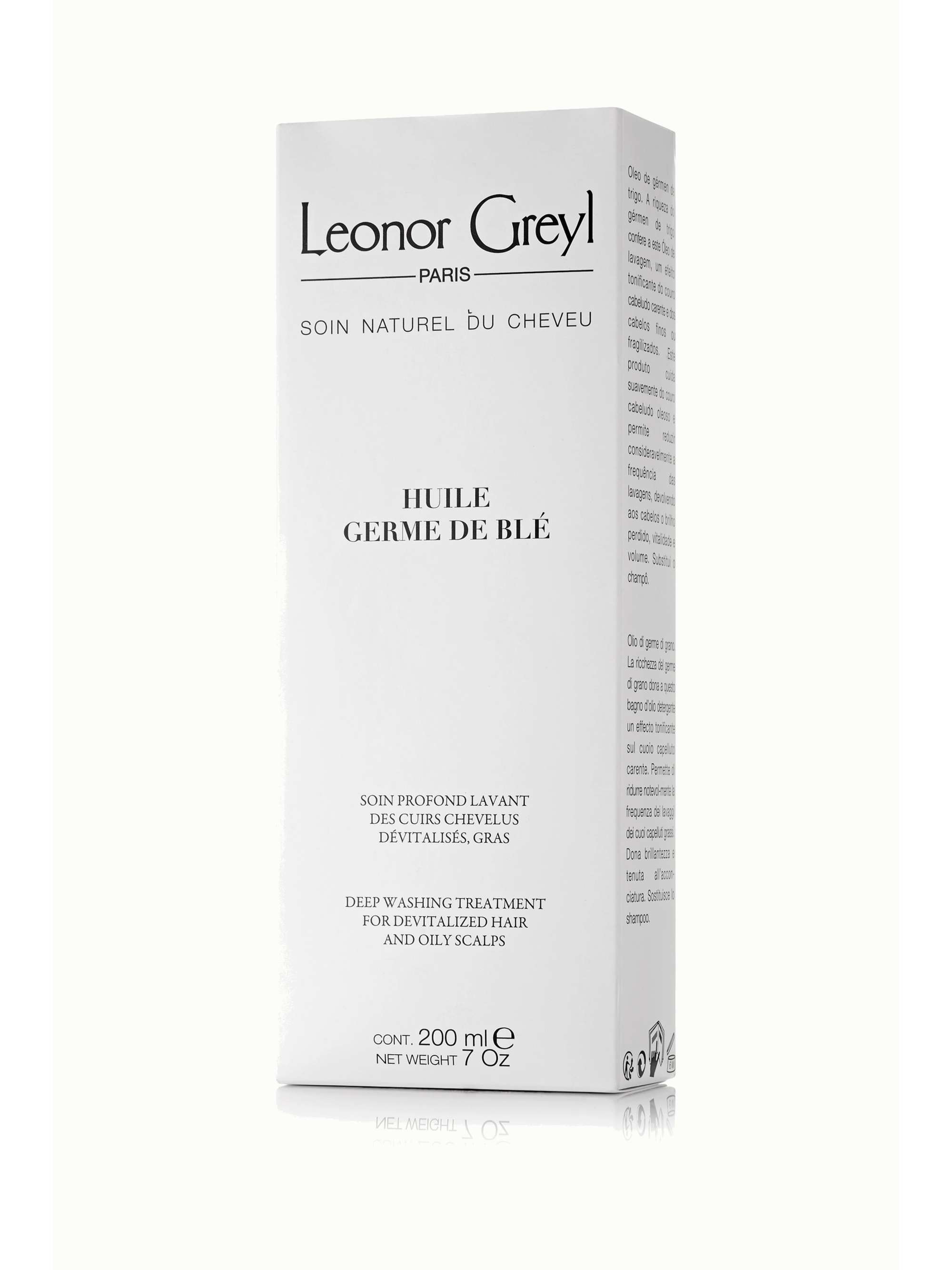 LEONOR GREYL PARIS Huile de Germe de Blé Washing Treatment for Devitalised Hair and Oily Scalps, 200ml