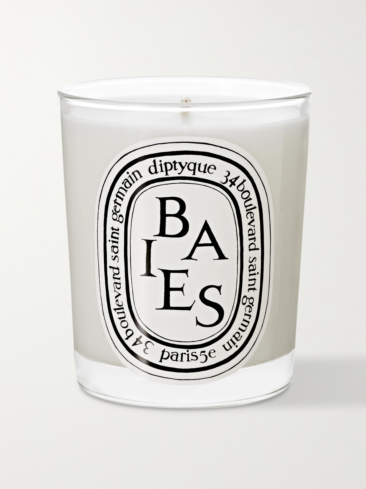 Diptyque Baies Scented Candle, 70g In White