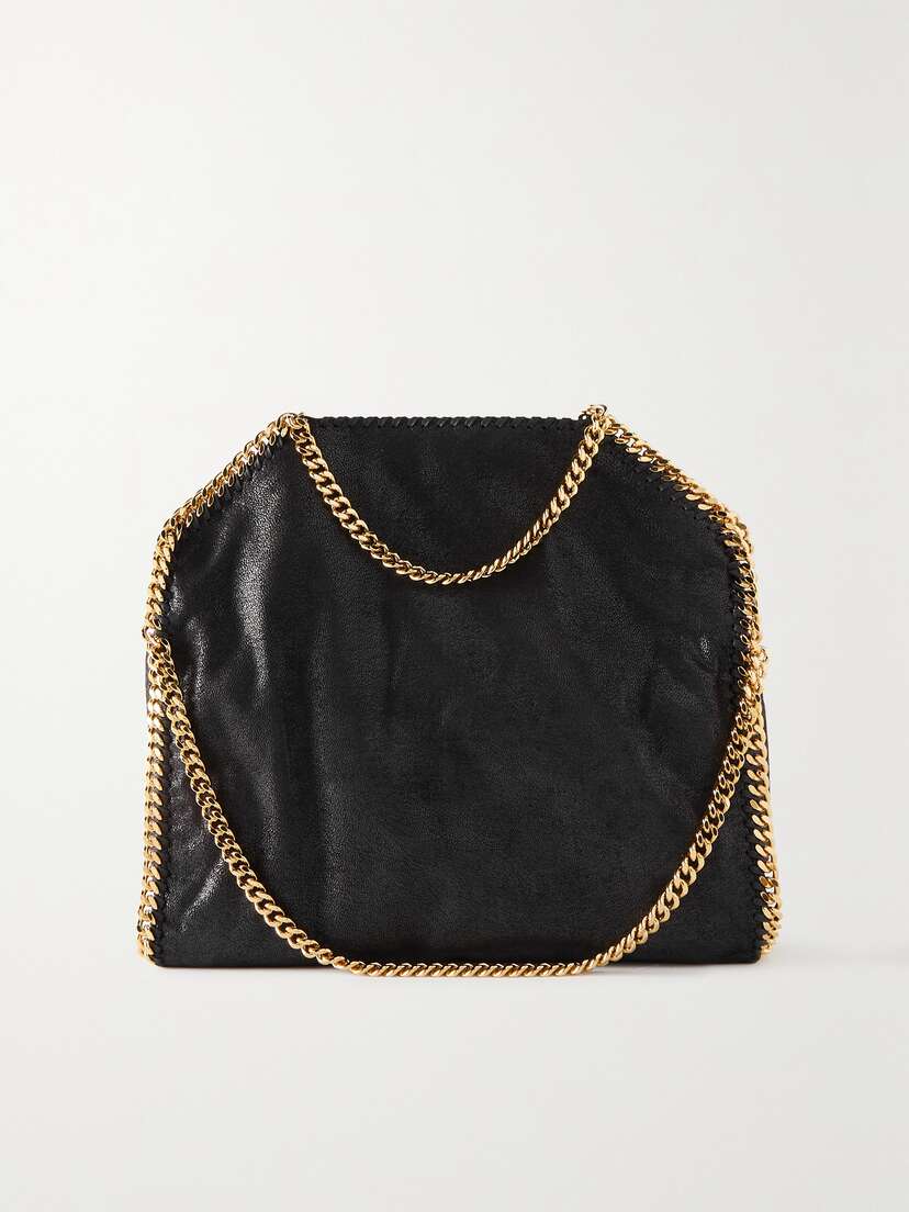 Stella McCartney The Falabella Medium Vegetarian Brushed-leather Shoulder Bag