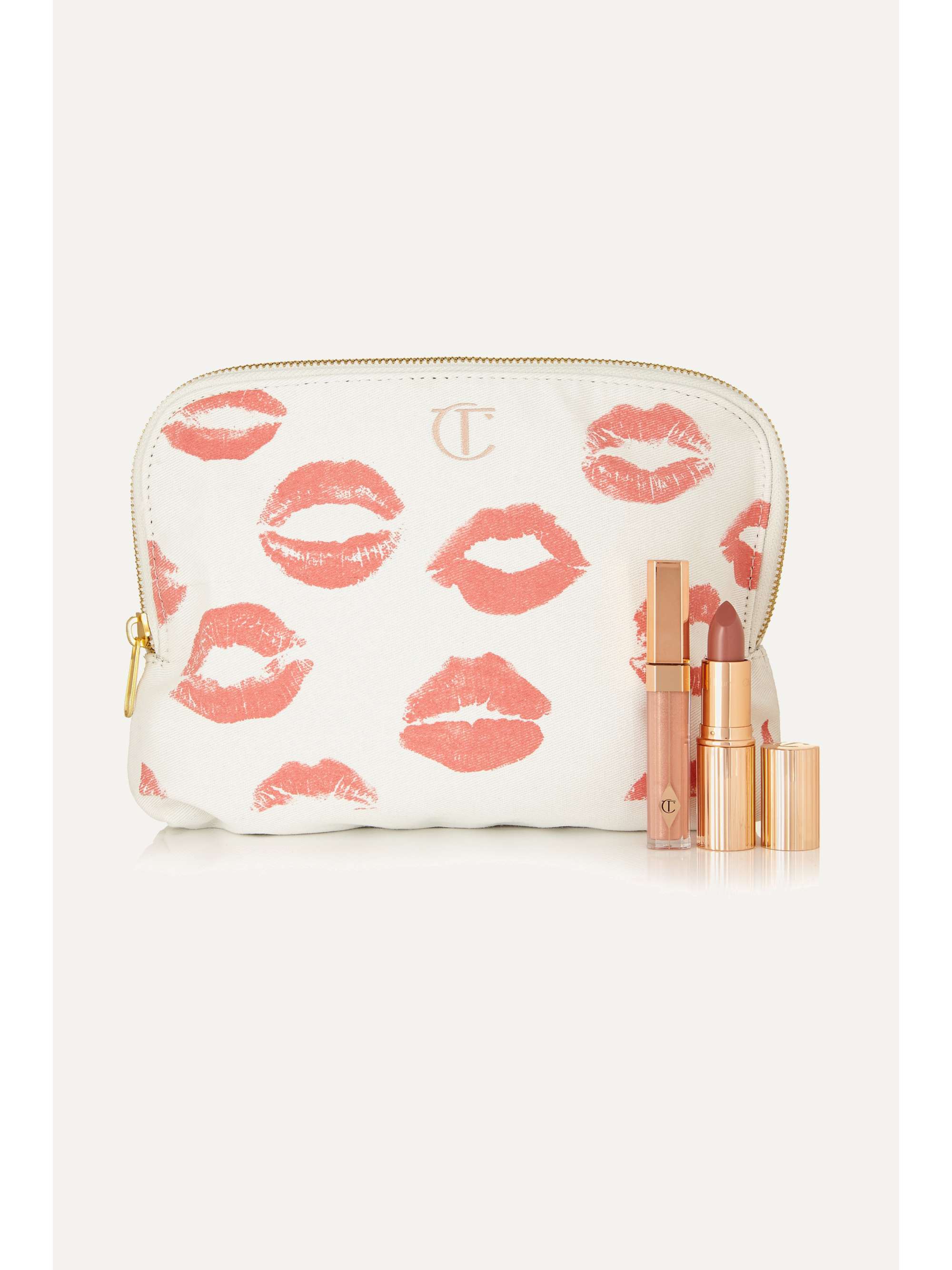 CHARLOTTE TILBURY Printed cotton-canvas cosmetics case