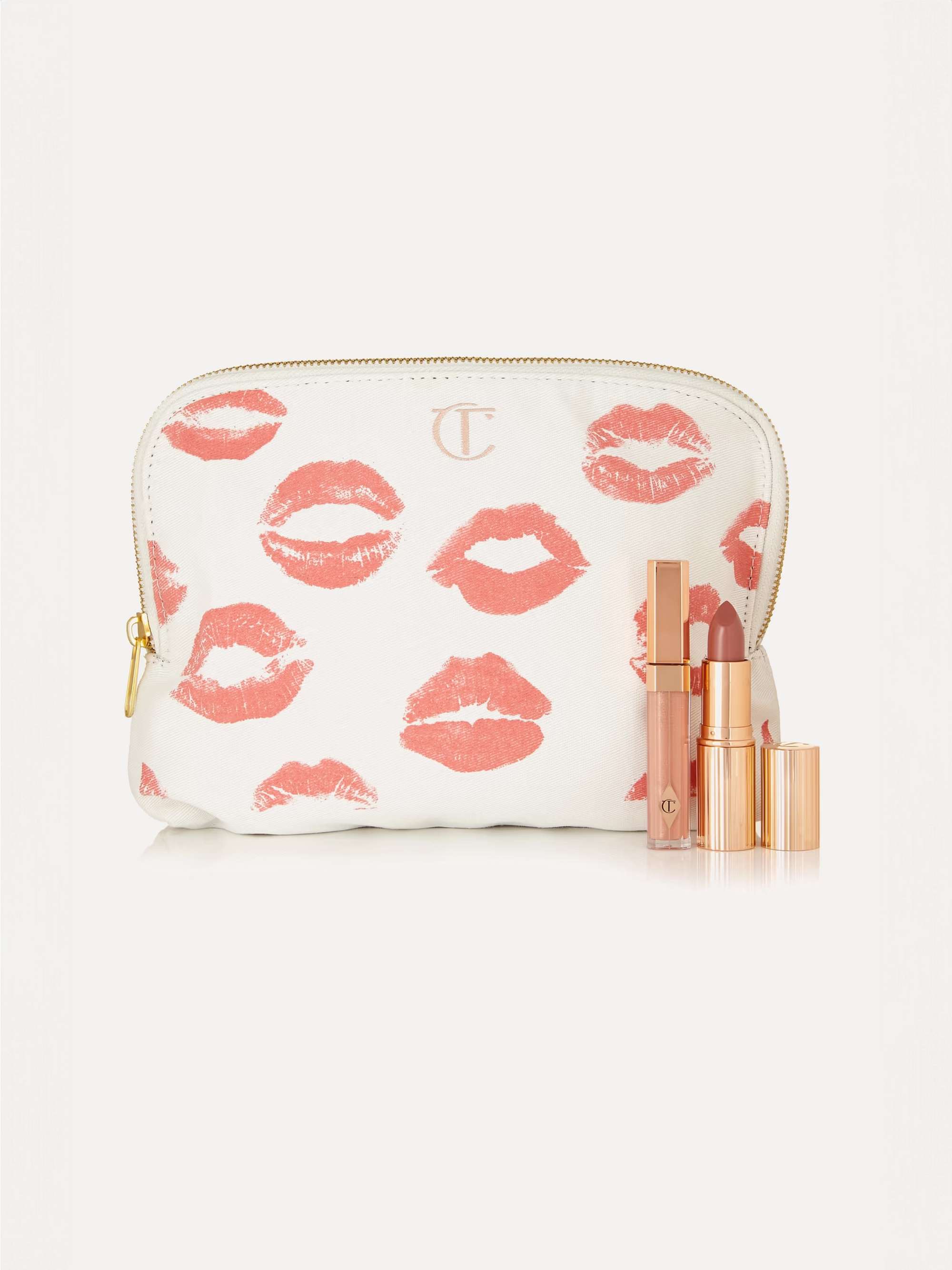 CHARLOTTE TILBURY Printed cotton-canvas cosmetics case