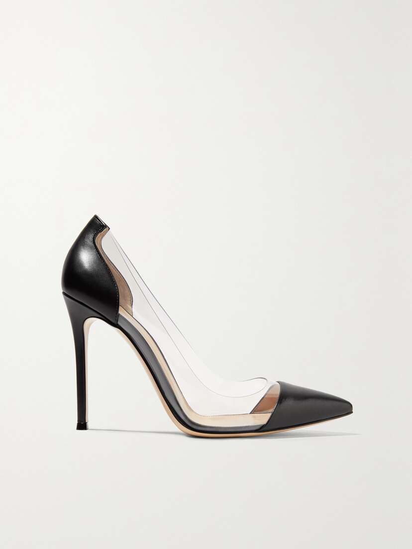 Gianvito Rossi Plexi 100 Leather And Pvc Pumps