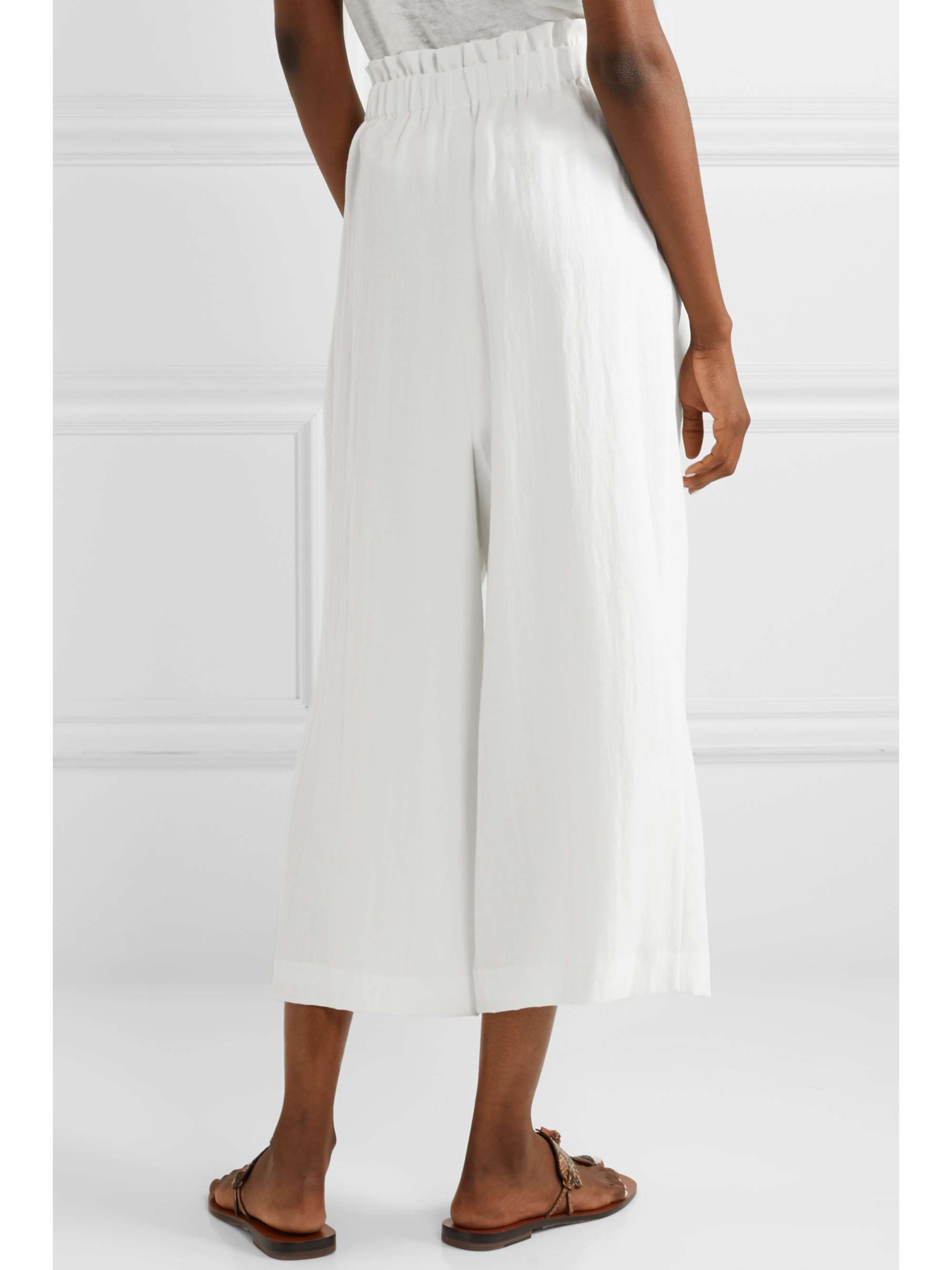 RACHEL ZOE Joan belted woven culottes