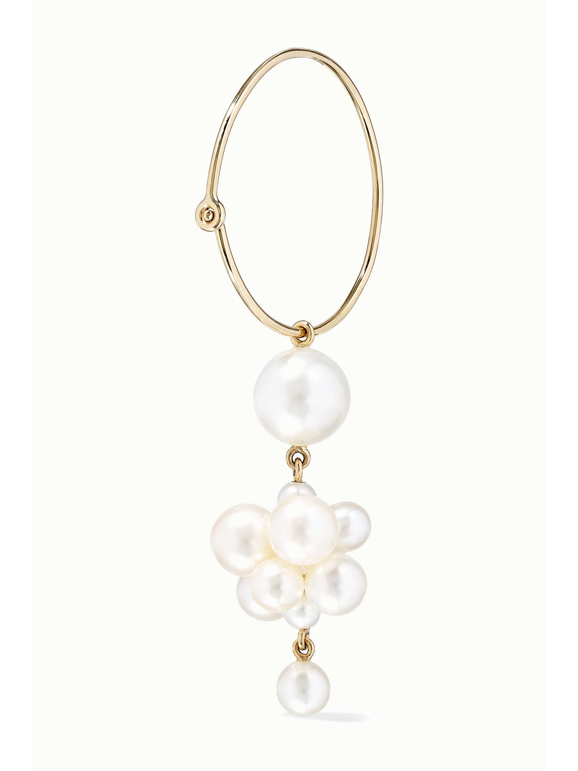 SOPHIE BILLE BRAHE Botticelli 14-karat gold pearl earring