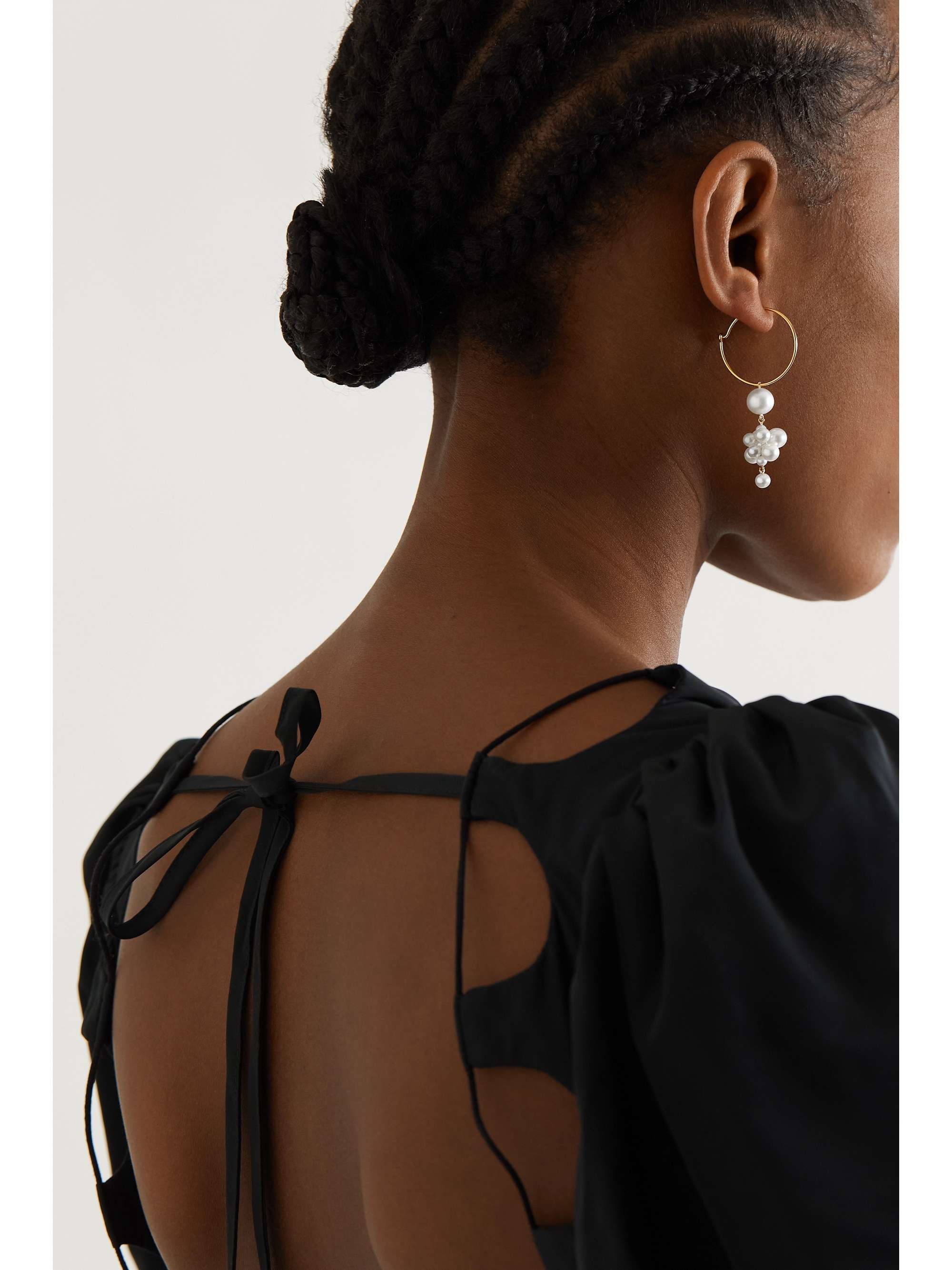 SOPHIE BILLE BRAHE Botticelli 14-karat gold pearl earring