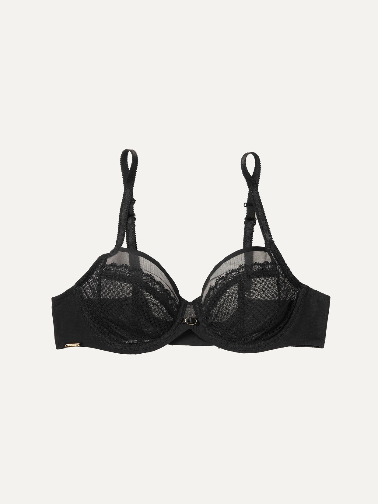 Chantelle Parisian Allure Multi-way Stretch-jersey, Lace And Tulle Underwired Bra In Black