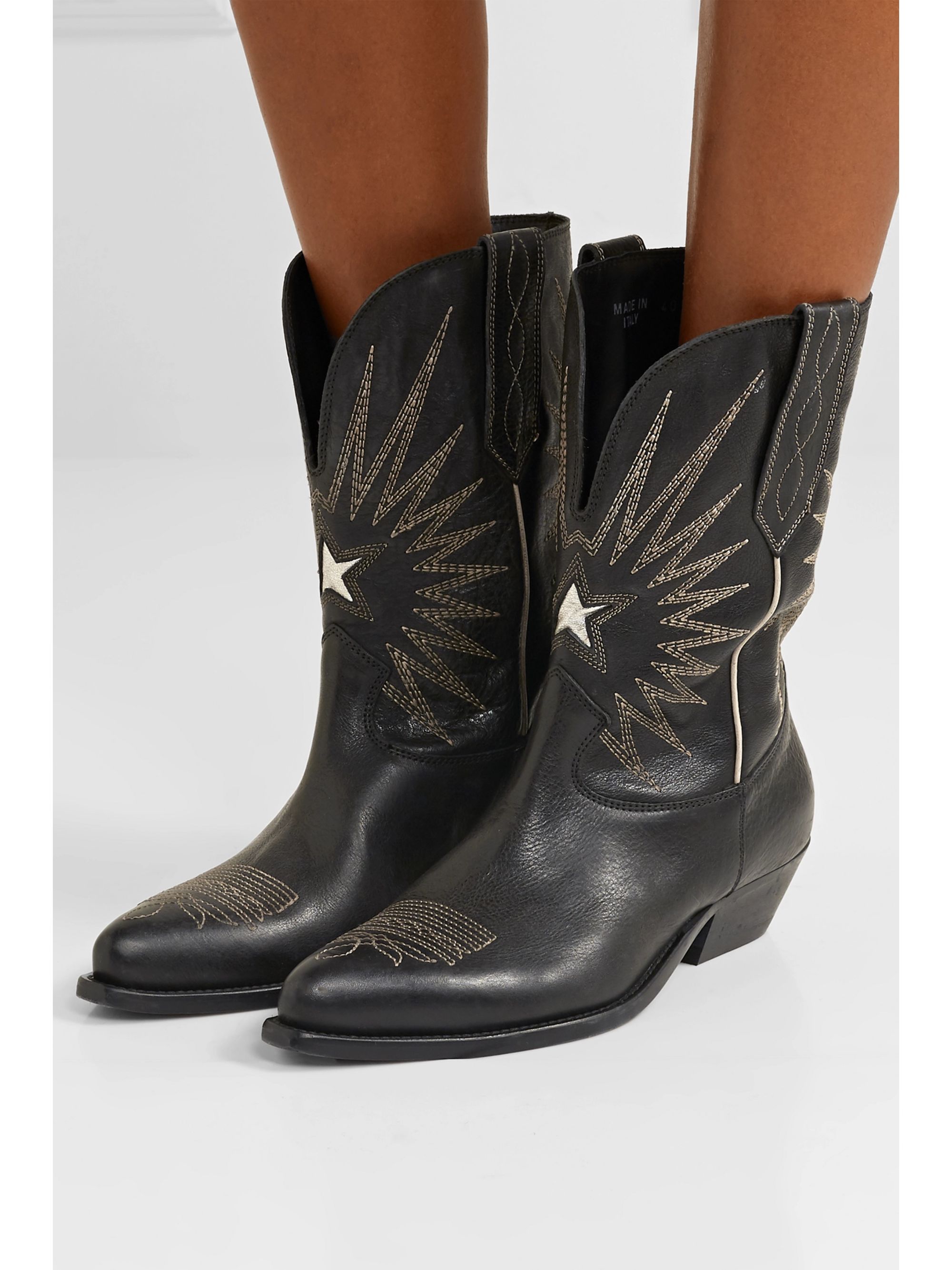 golden goose silver boots