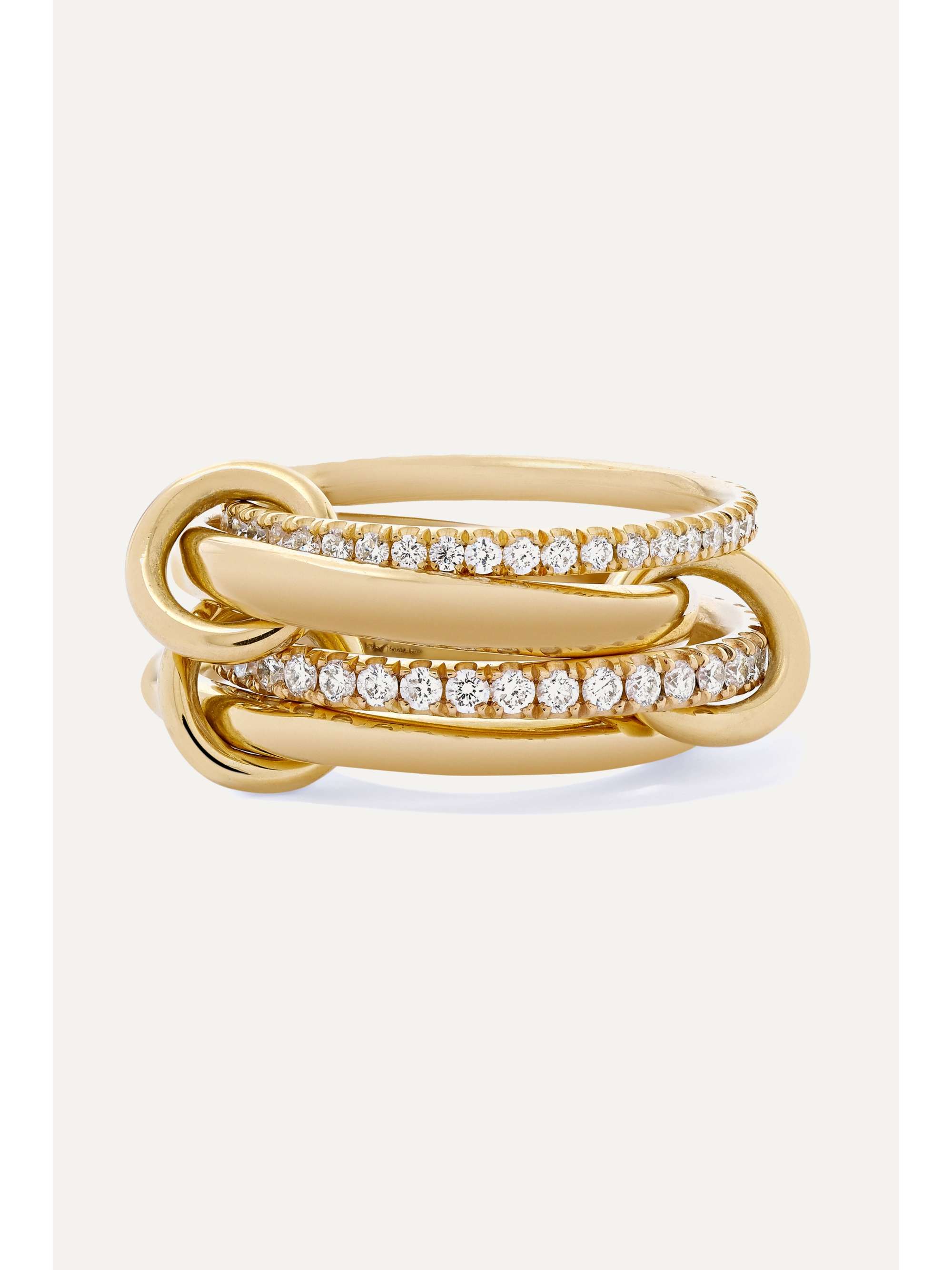 SPINELLI KILCOLLIN Polaris set of four 18-karat white gold diamond rings