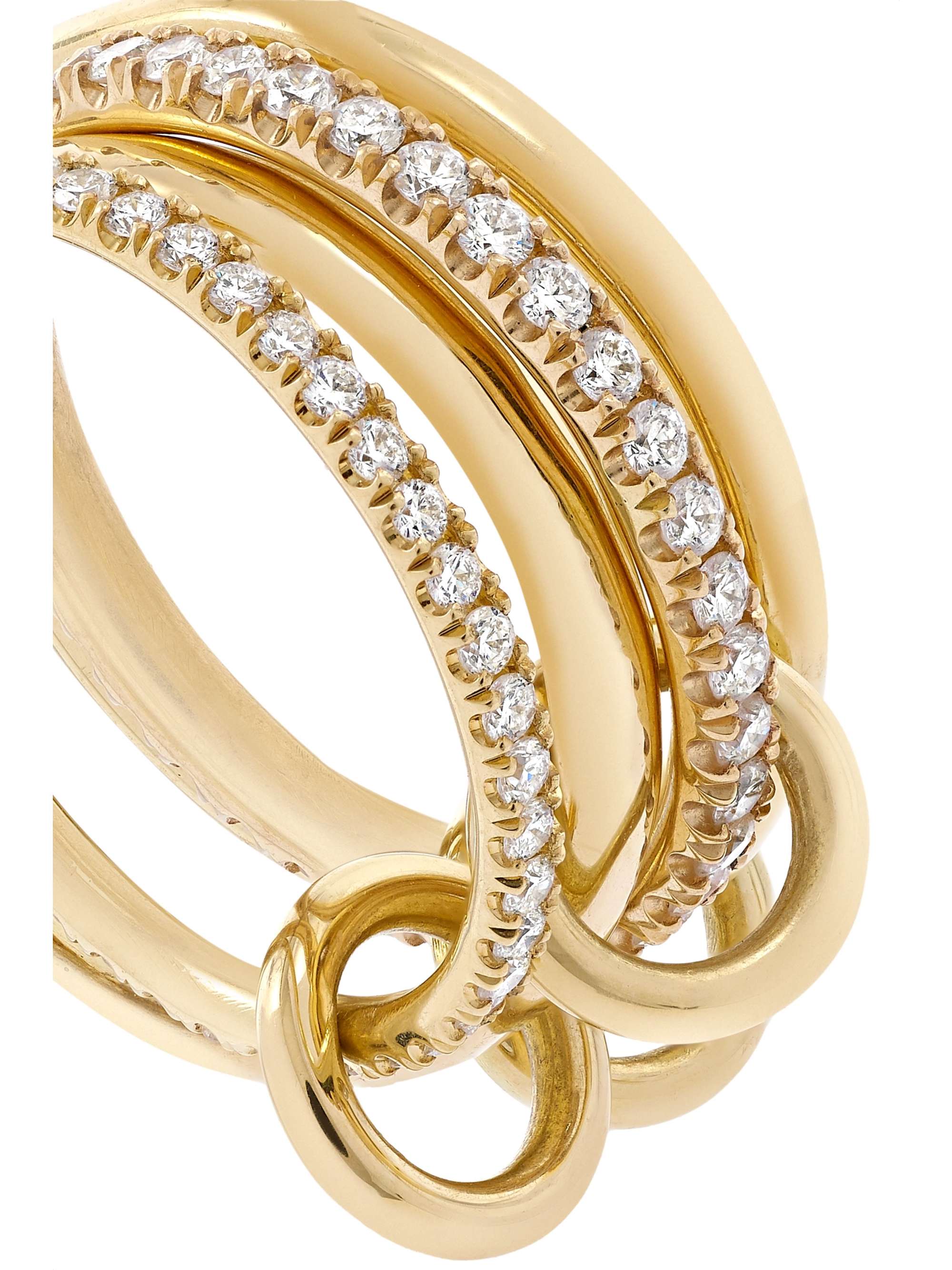 SPINELLI KILCOLLIN Polaris set of four 18-karat white gold diamond rings