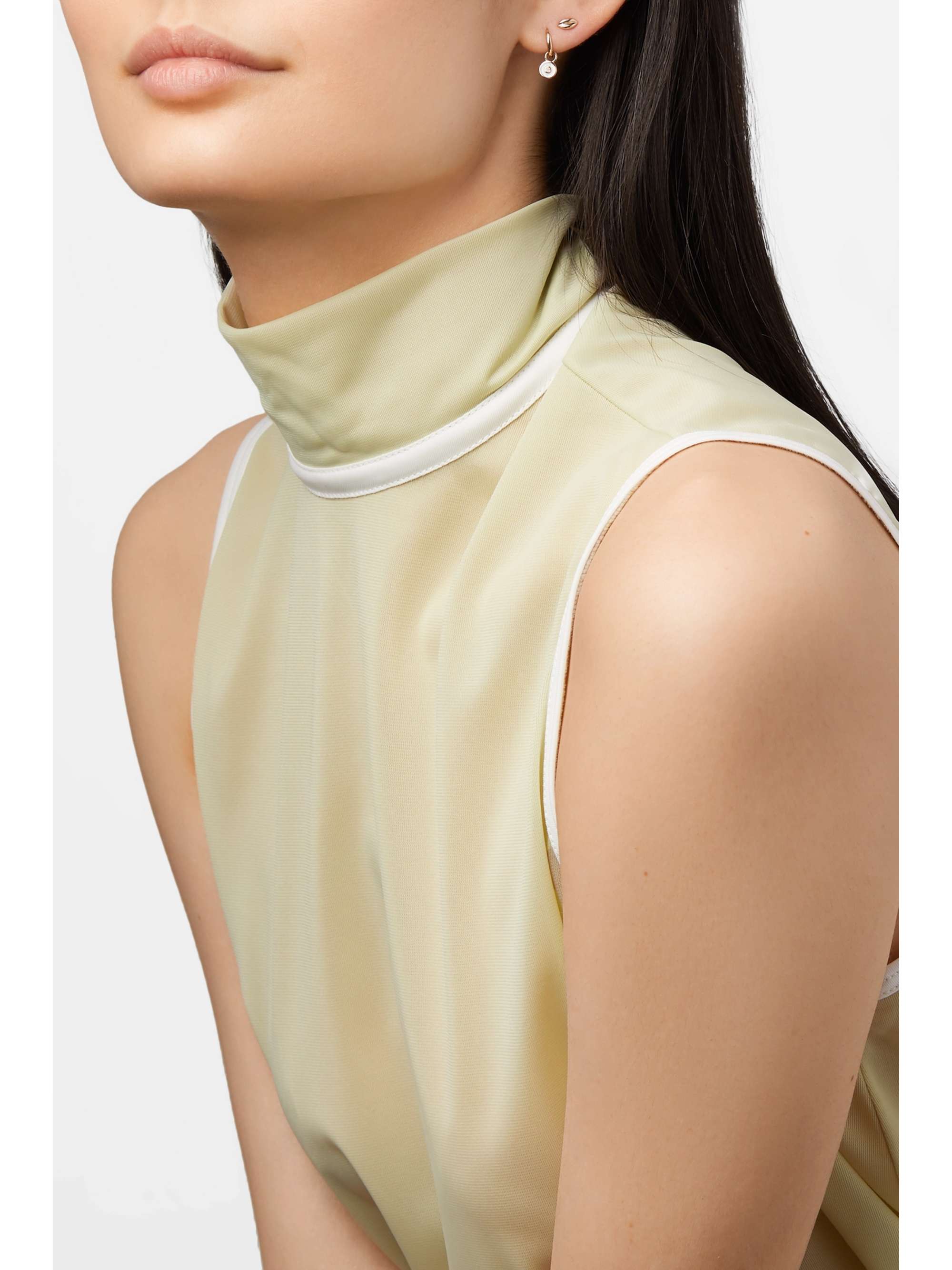 ALISON LOU Mini Lip 14-karat gold earring