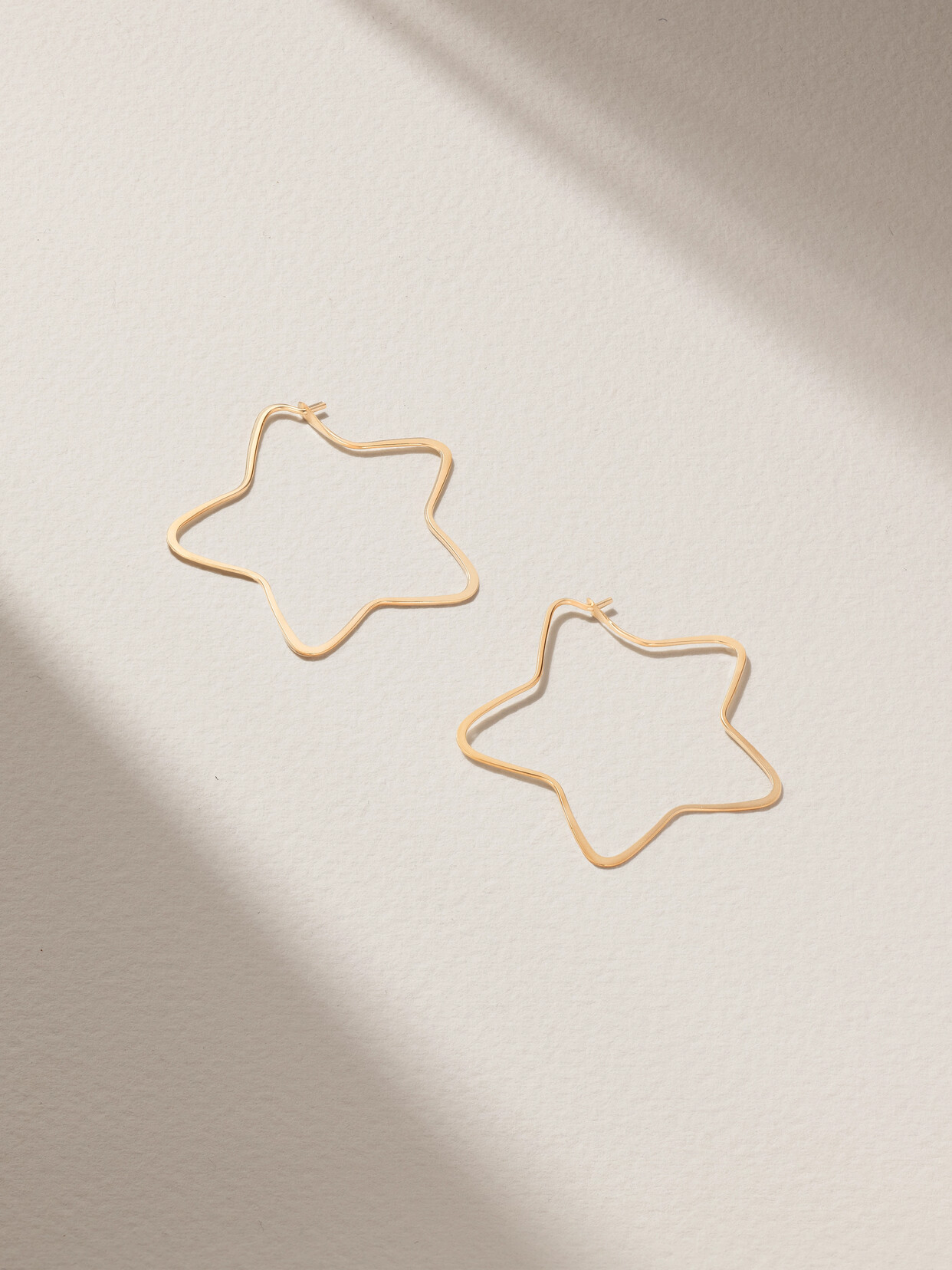 Melissa Joy Manning - 14-karat Gold Hoop Earrings - One size