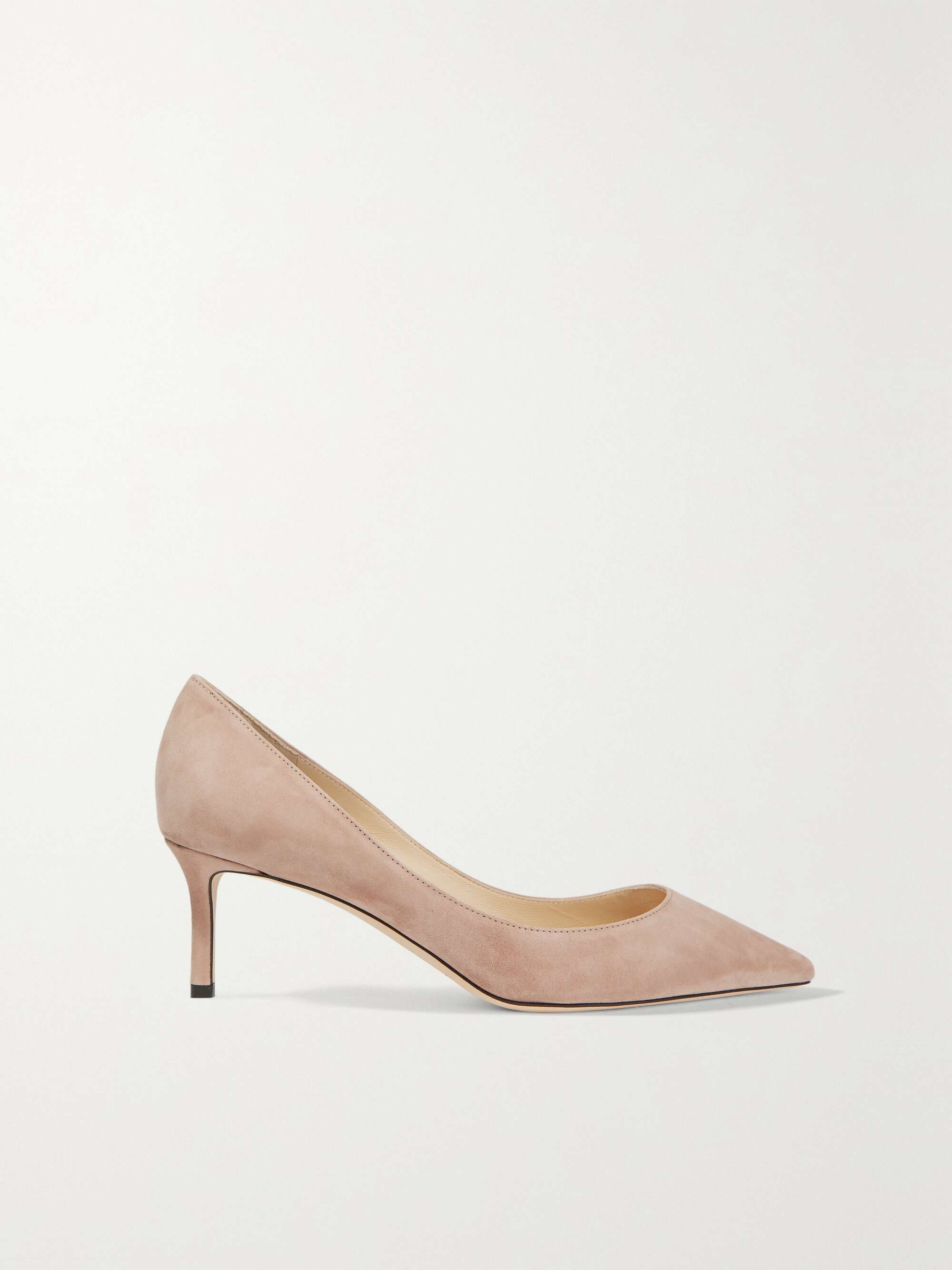 Neutral Romy 60 suede pumps JIMMY CHOO | NET-A-PORTER