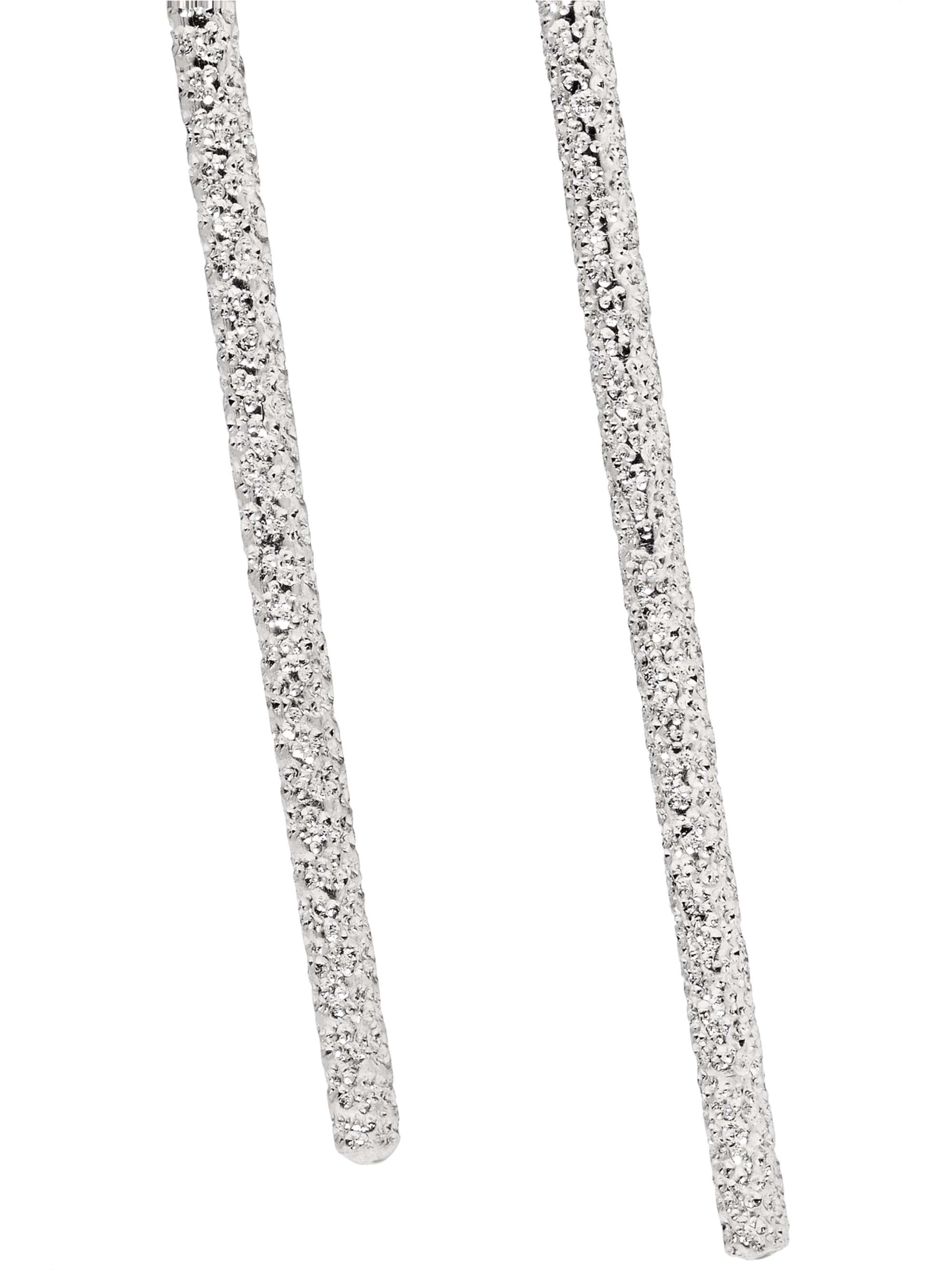 CAROLINA BUCCI Double Magic Wand 18-karat white gold earrings