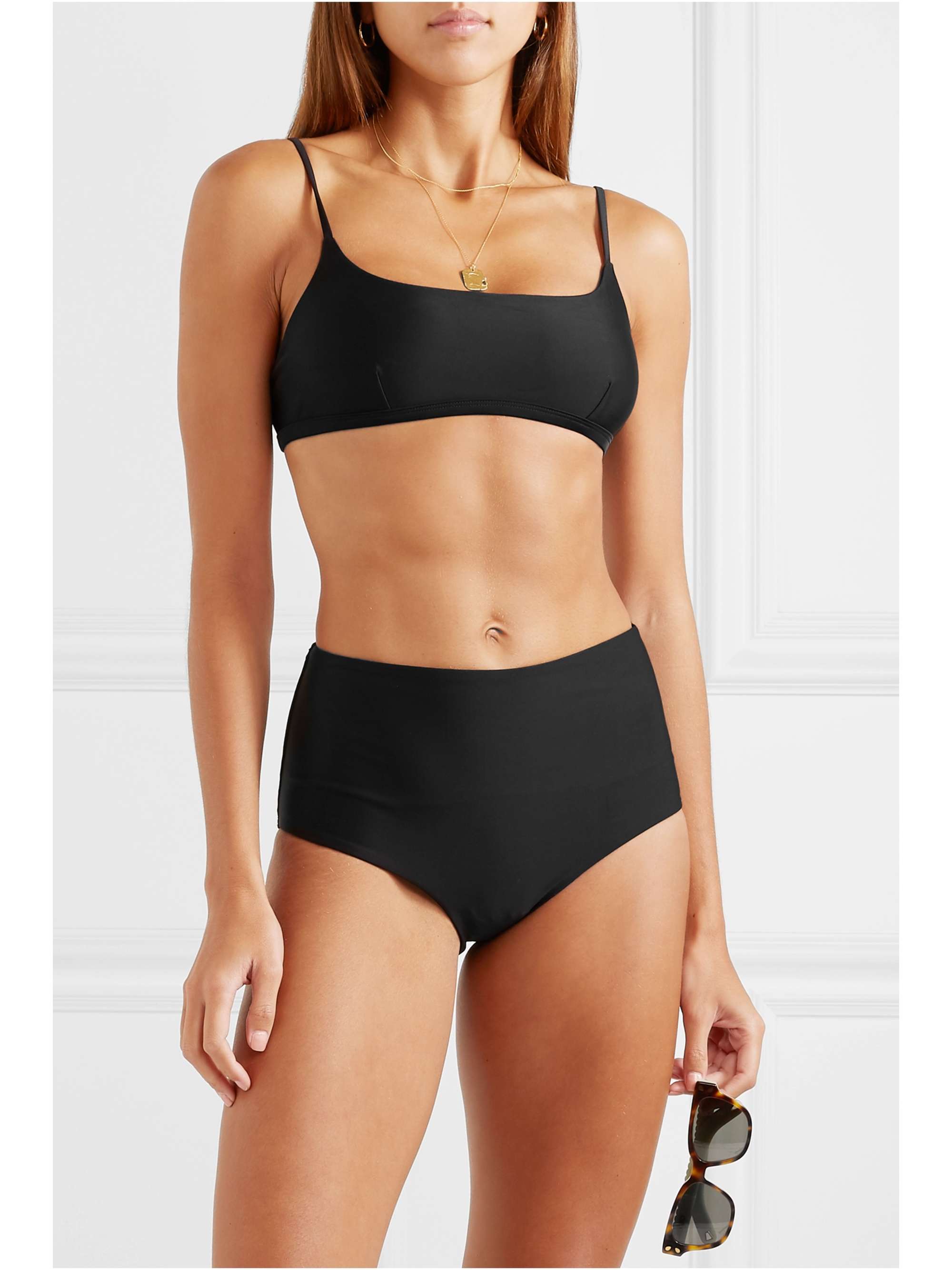 MATTEAU The High Waist floral-print recycled bikini briefs