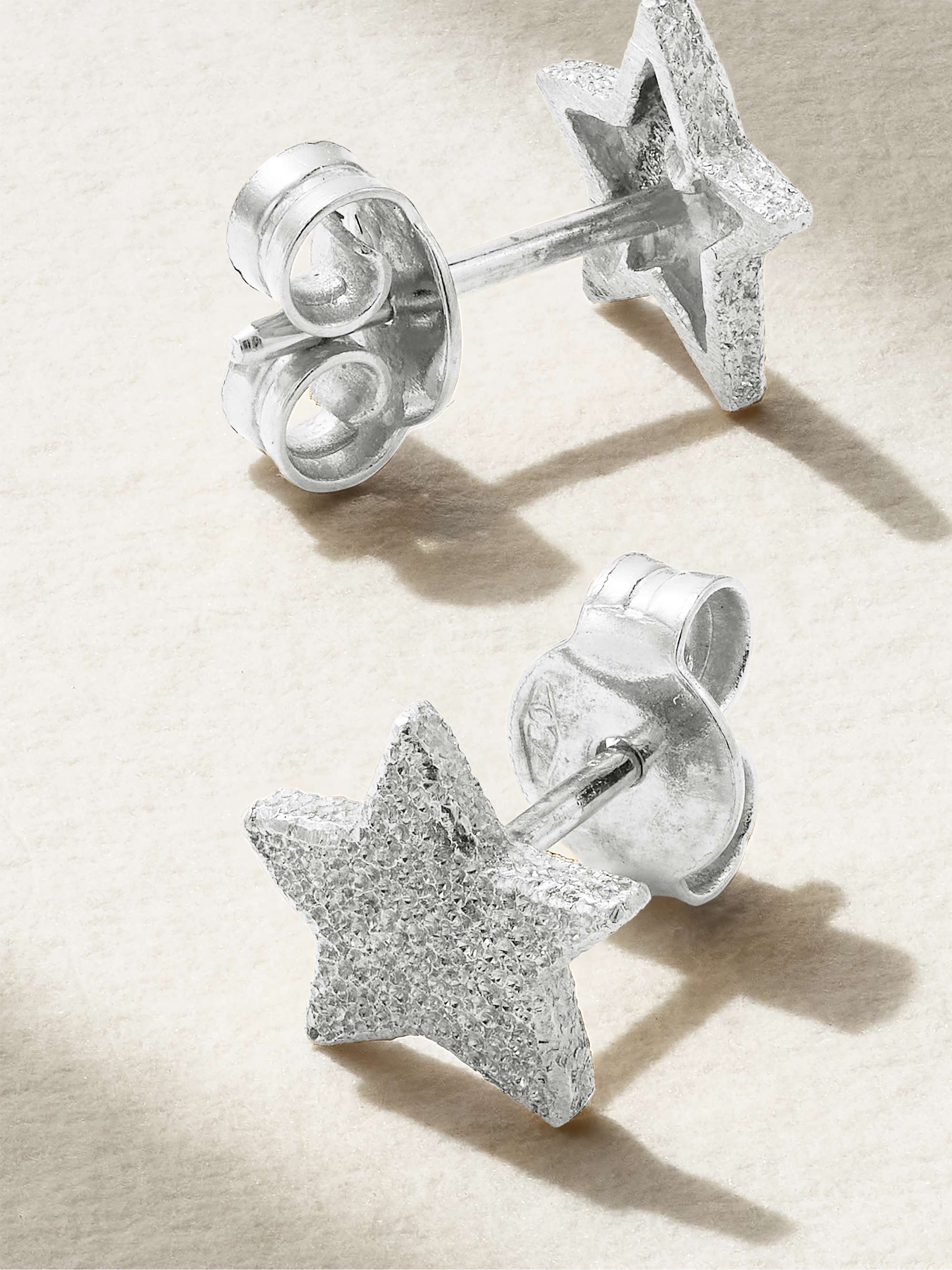 CAROLINA BUCCI 18-karat white gold earrings