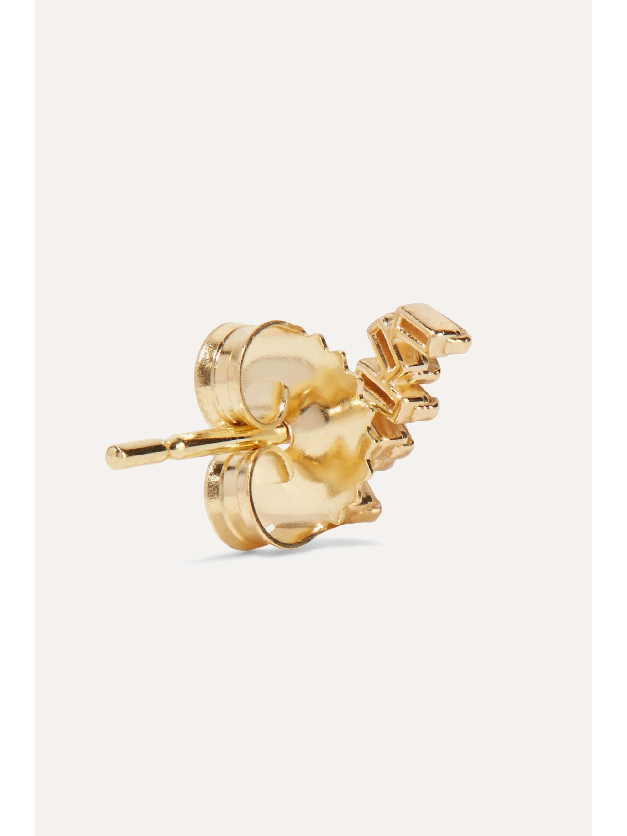 SUZANNE KALAN 18-karat gold diamond earrings