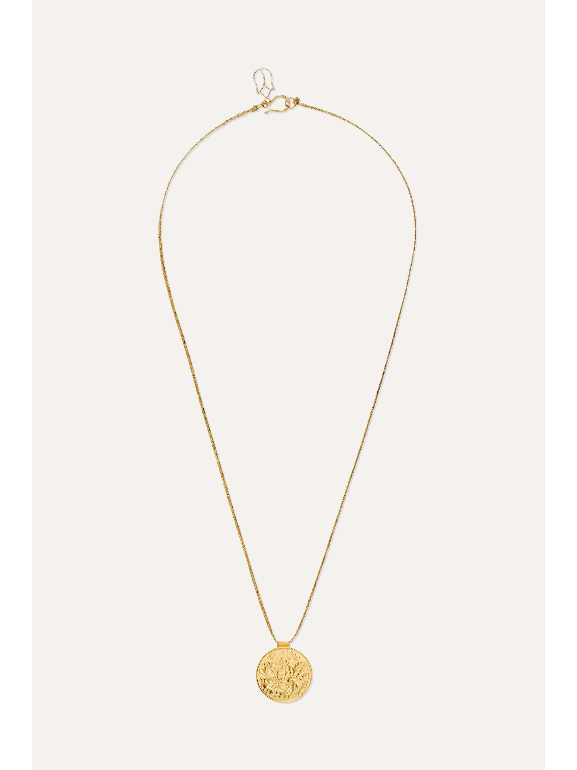 PIPPA SMALL 18-karat gold and cord necklace