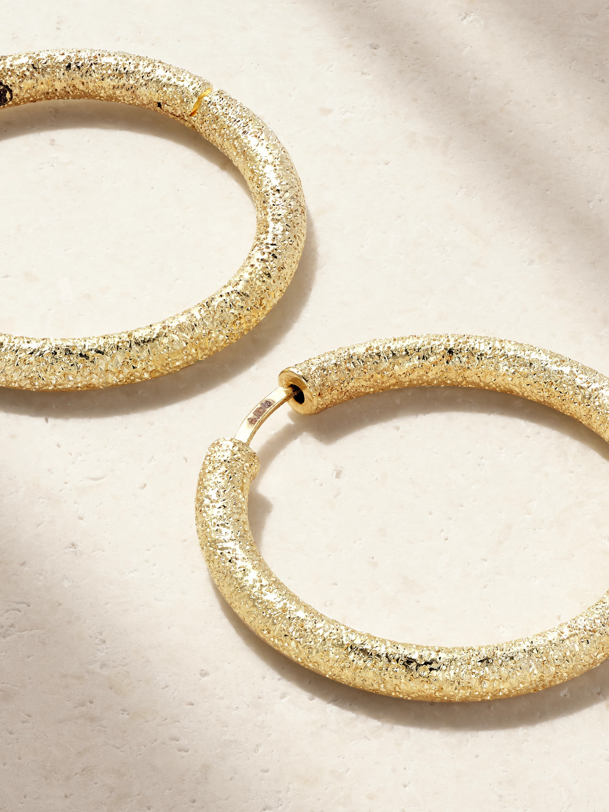 Shop Carolina Bucci 18-karat Gold Hoop Earrings