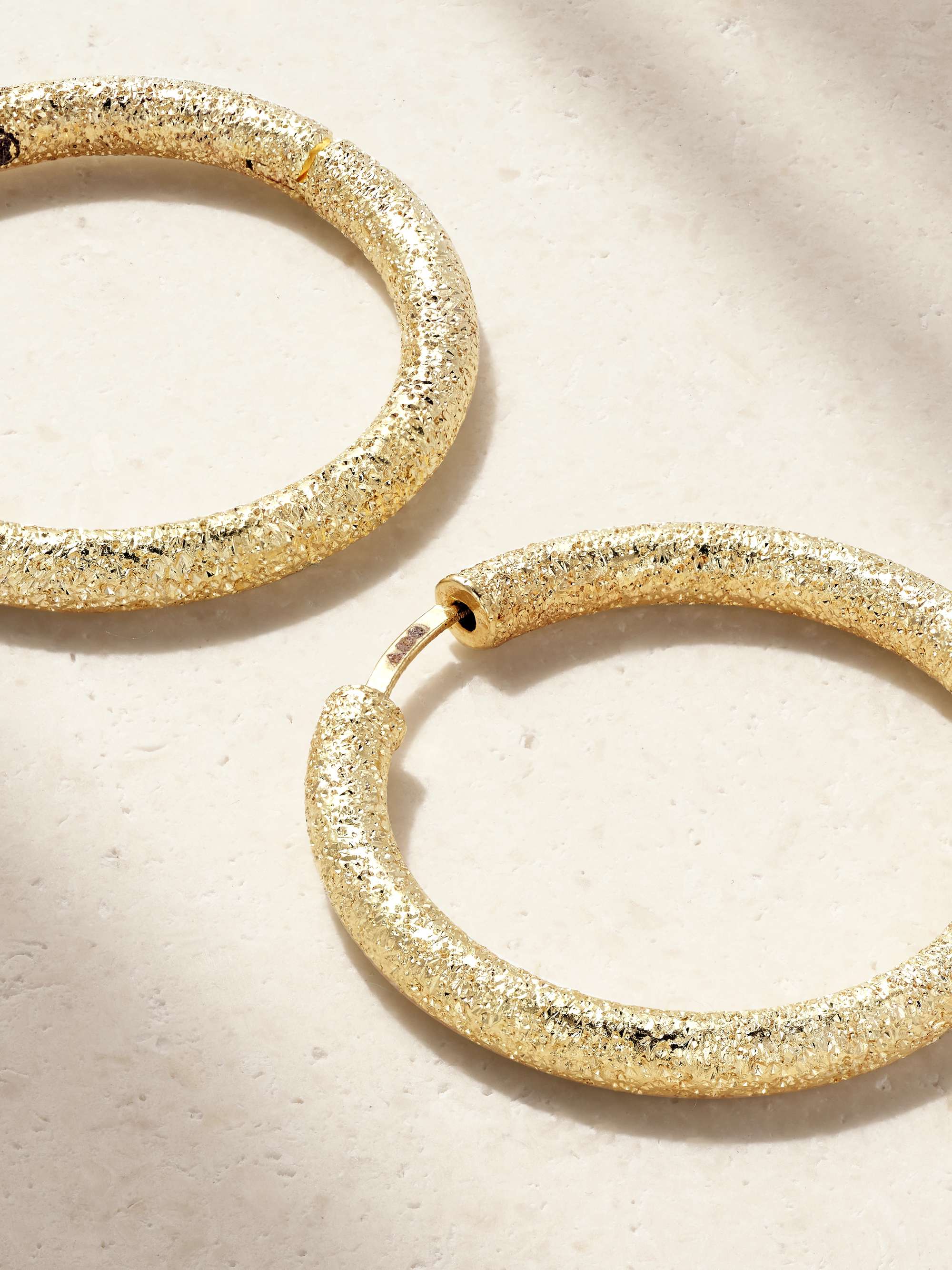 CAROLINA BUCCI 18-karat gold hoop earrings