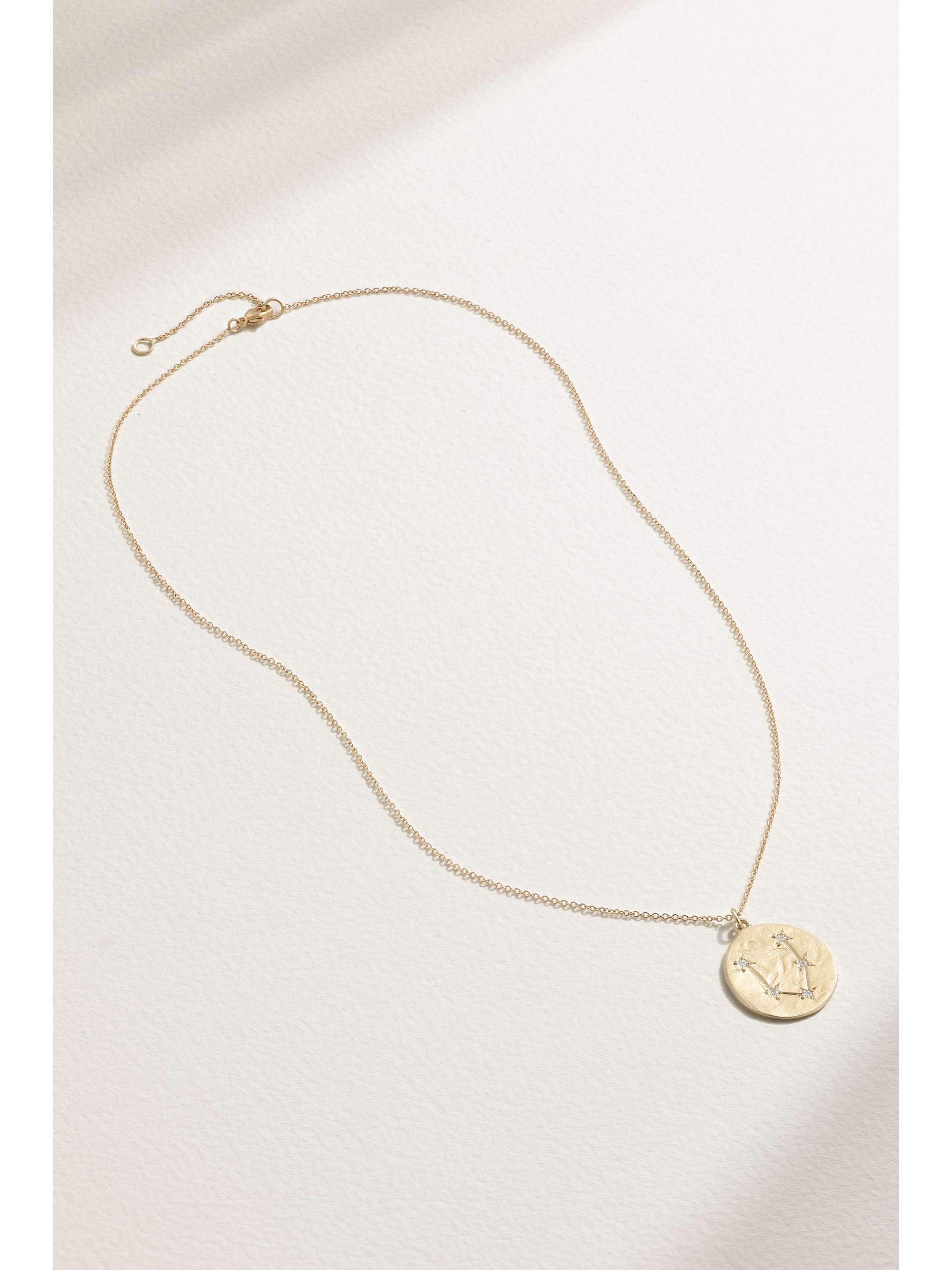 BROOKE GREGSON Zodiac Pisces 14-karat gold diamond necklace