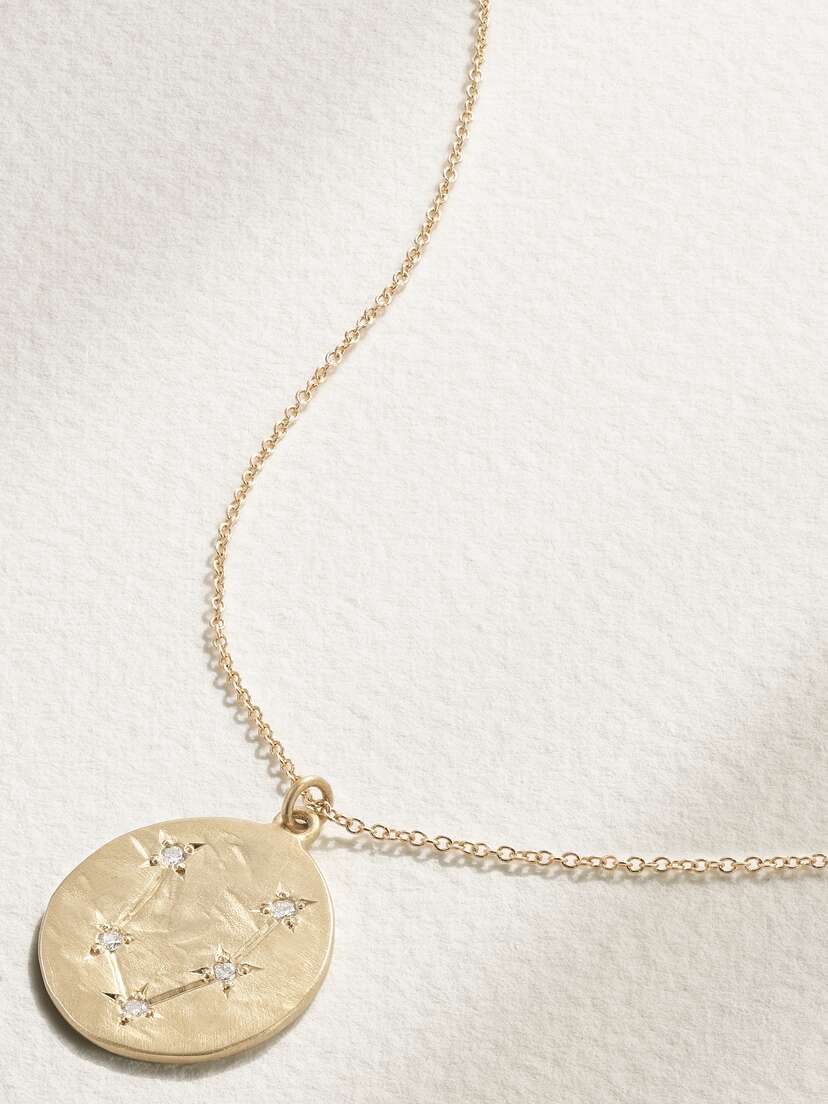 Brooke Gregson Zodiac Pisces 14-karat  Diamond Necklace - One size