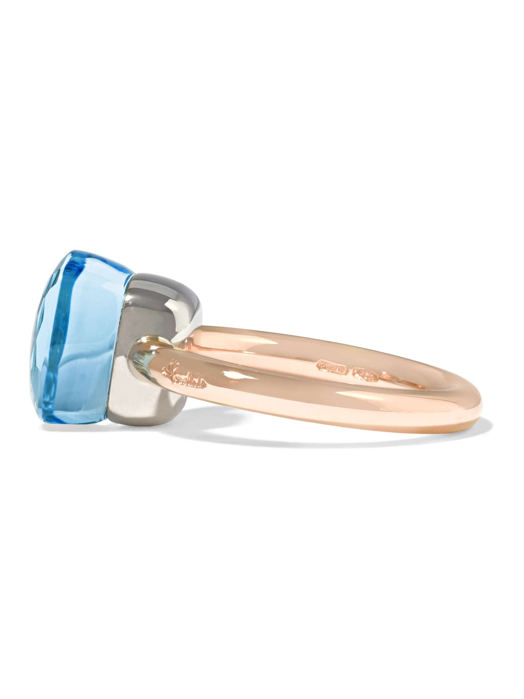 POMELLATO Nudo Classic 18-karat rose and white gold topaz ring
