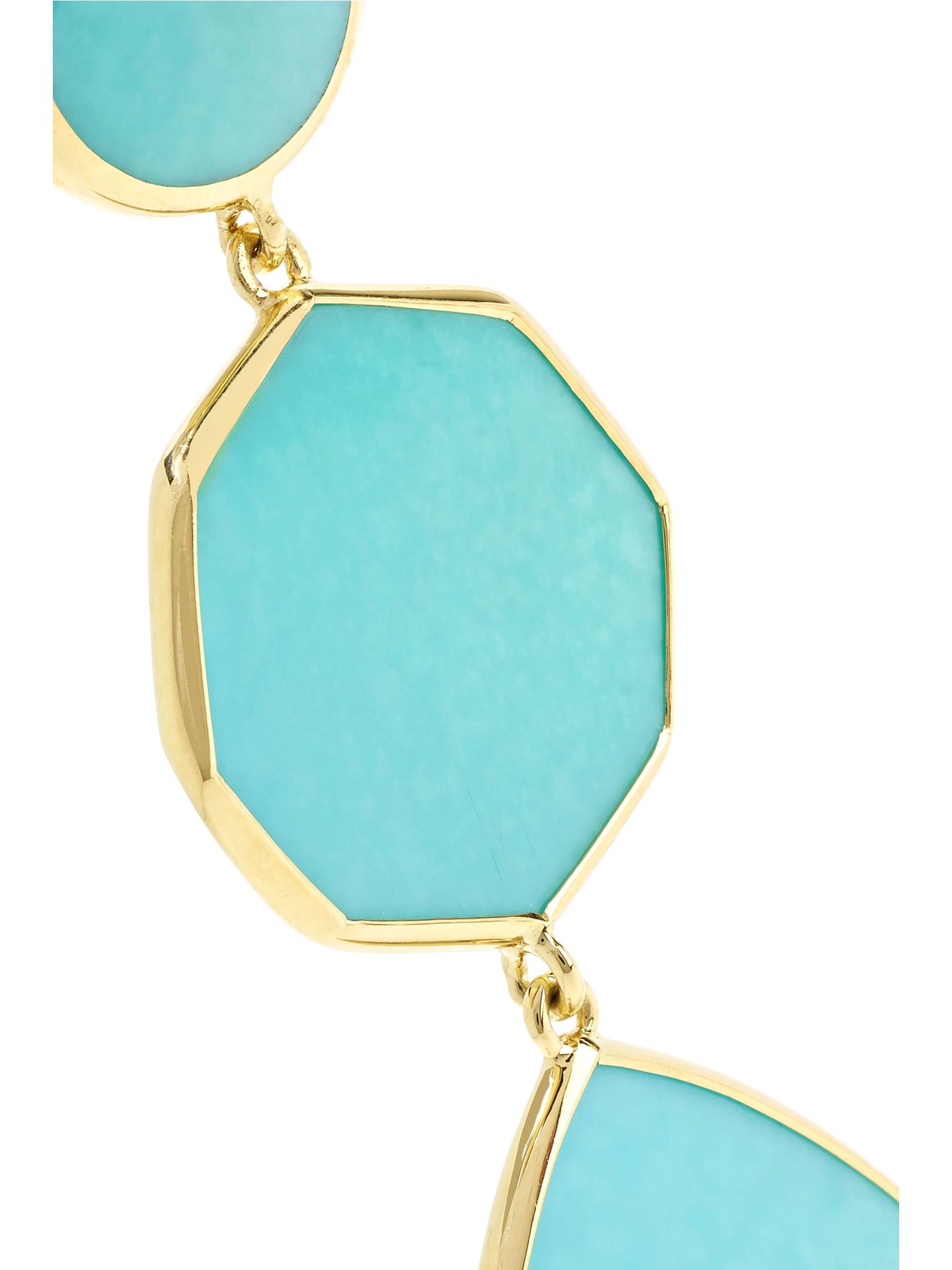 IPPOLITA Polished Rock Candy Crazy 8's 18-karat gold turquoise earrings