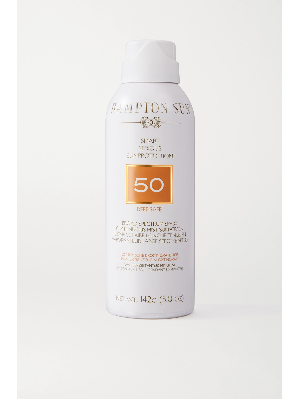 HAMPTON SUN SPF50 CONTINUOUS MIST SUNSCREEN, 5OZ