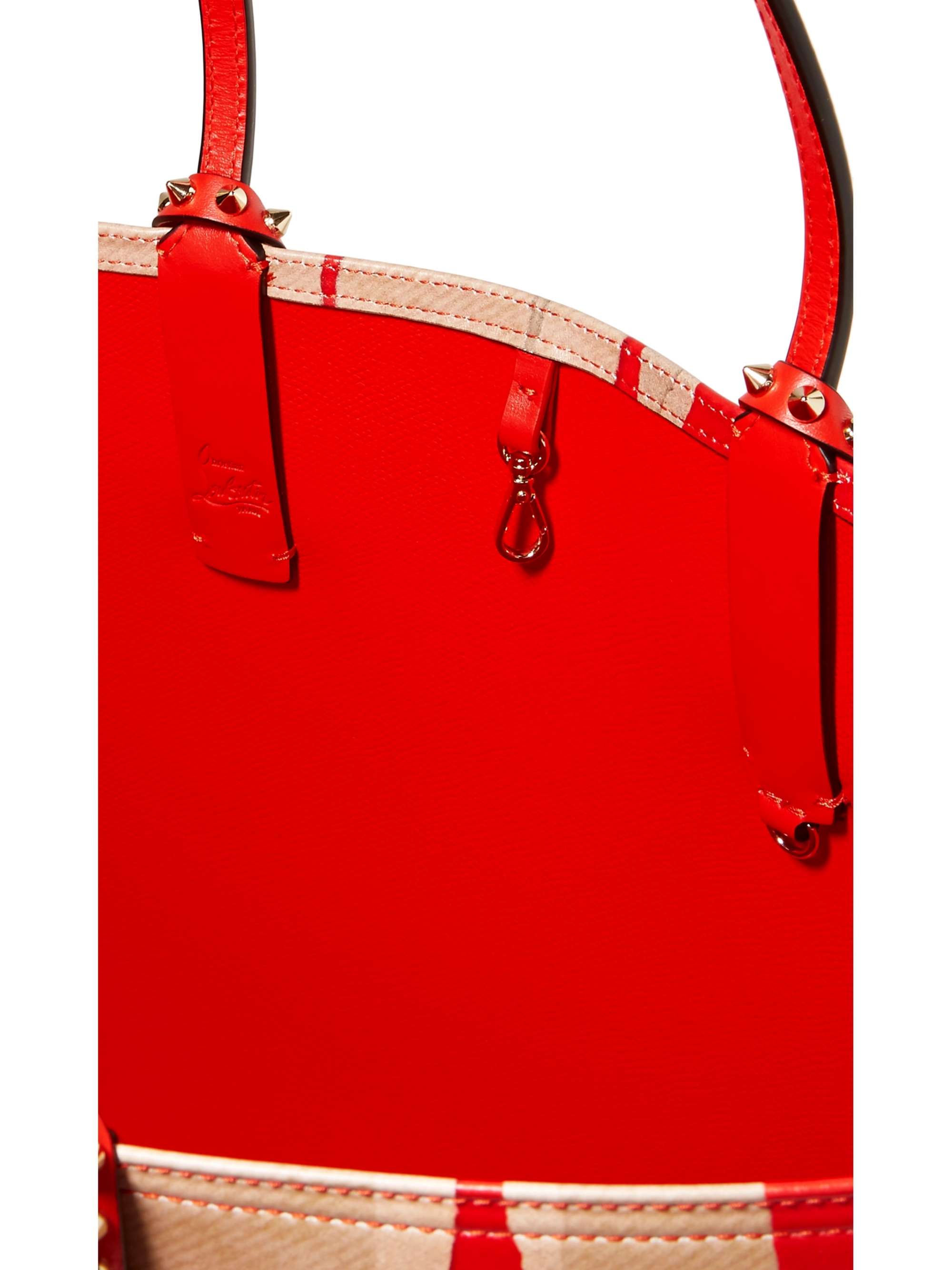 CHRISTIAN LOUBOUTIN Cabata Kraft studded printed leather tote
