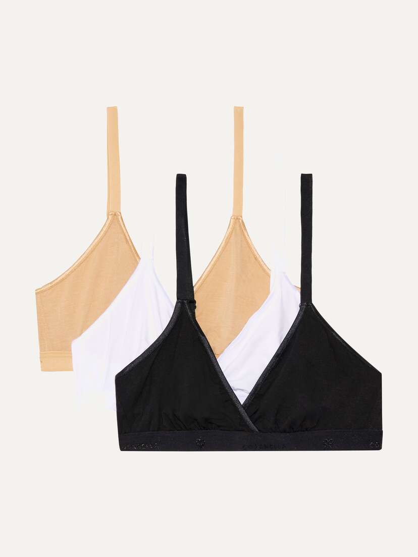 Cosabella Talco Set Of Three Stretch-jersey Soft-cup Triangle Bras