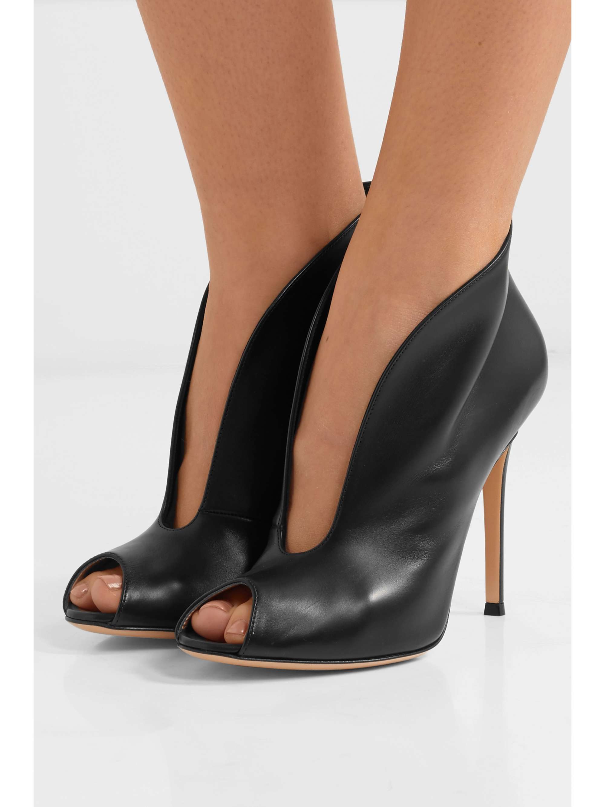 GIANVITO ROSSI Vamp 105 leather ankle boots | NET-A-PORTER