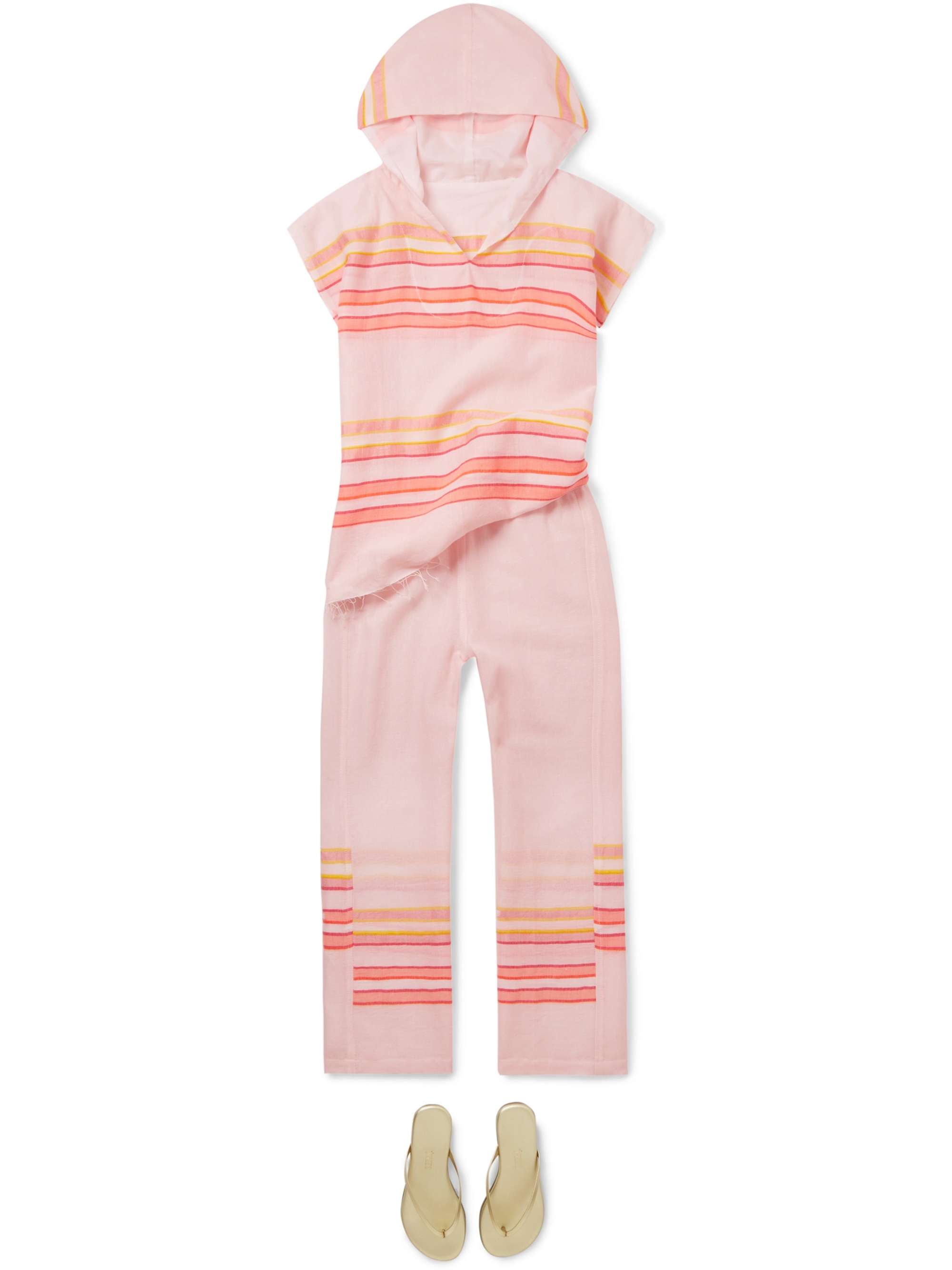 LEMLEM KIDS Eskedar striped cotton-blend gauze pants