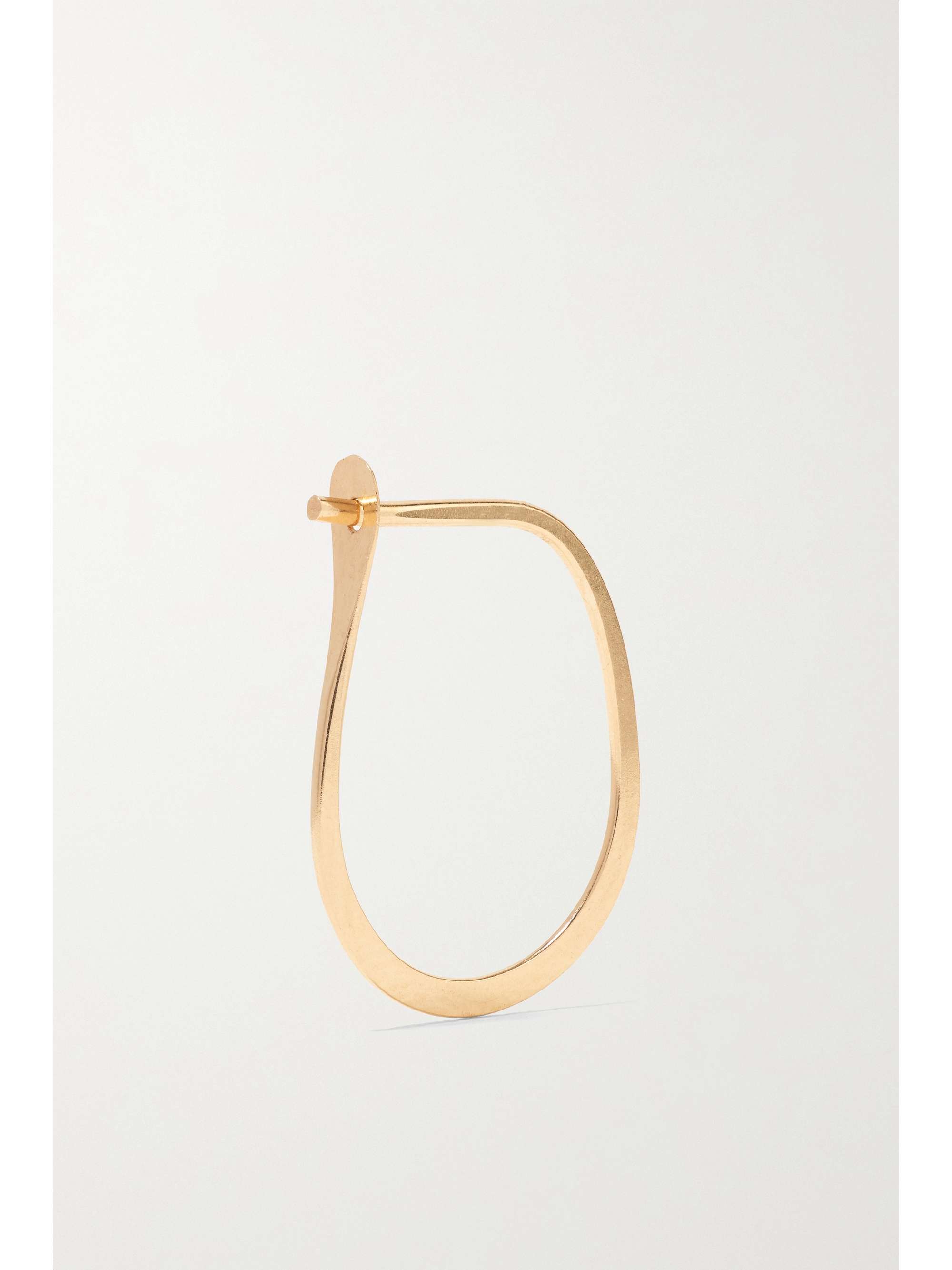 MELISSA JOY MANNING Teardrop 14-karat gold hoop earrings