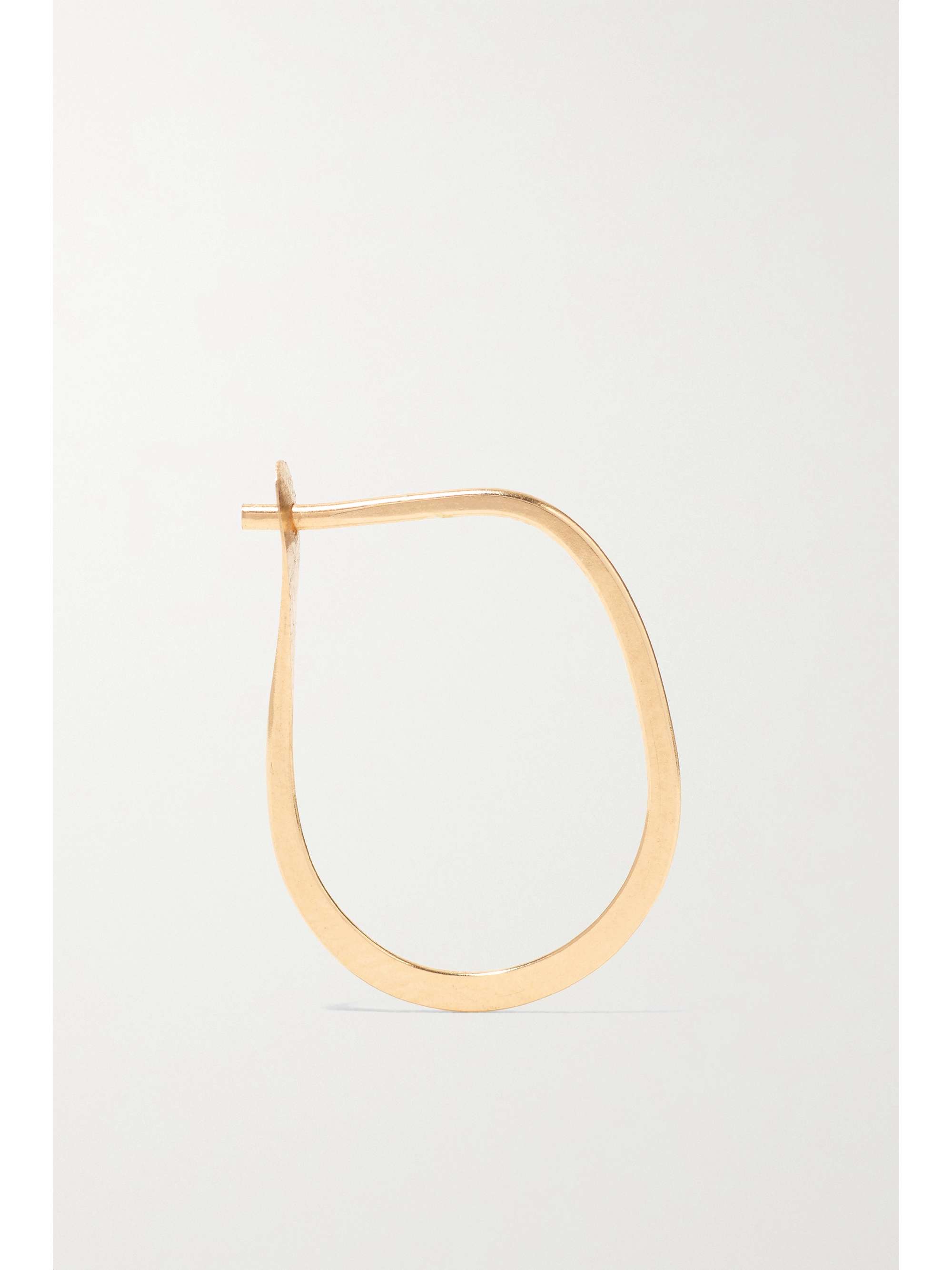 MELISSA JOY MANNING Teardrop 14-karat gold hoop earrings