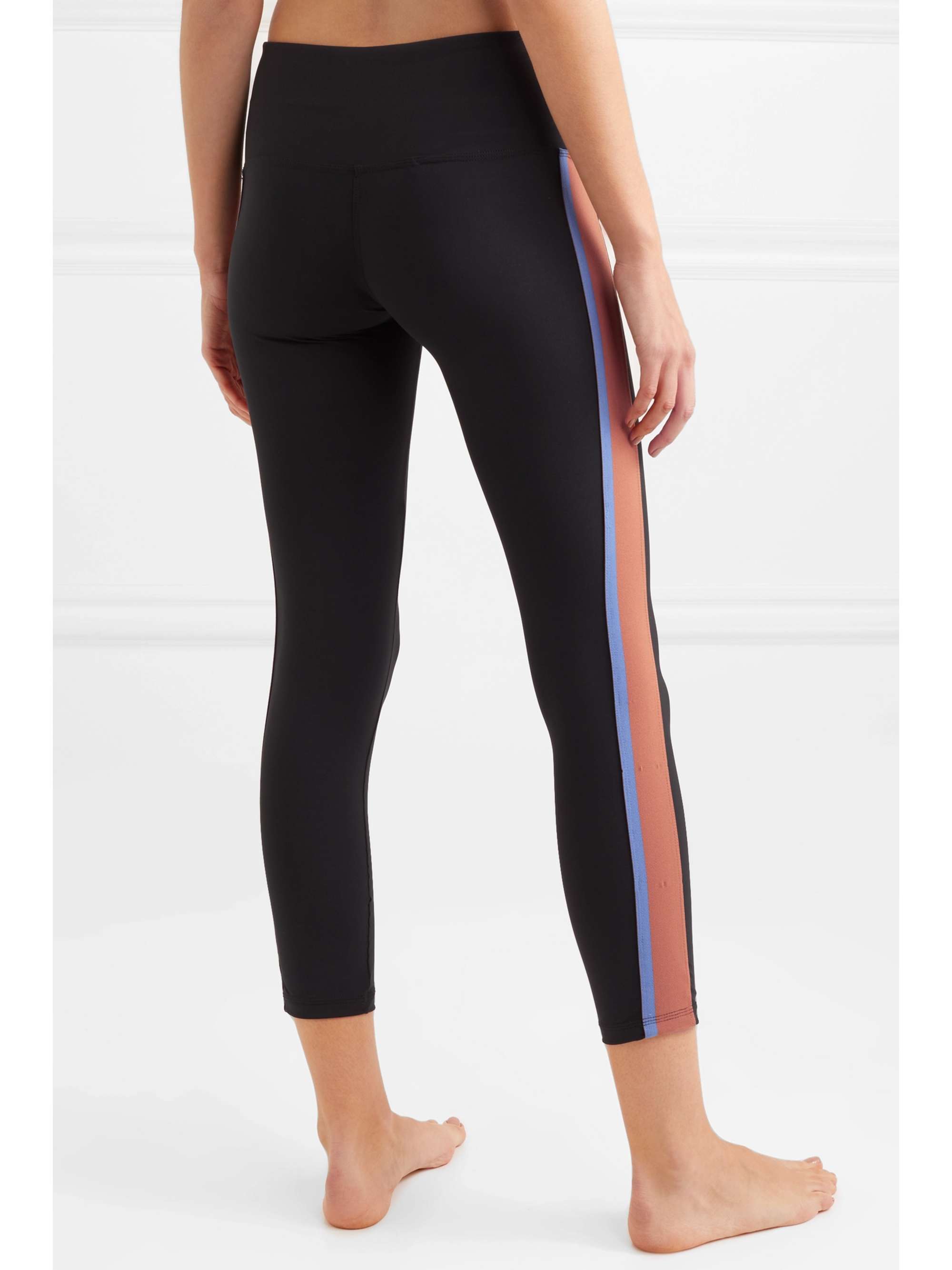 OLYMPIA ACTIVEWEAR Titus Ankle striped stretch leggings