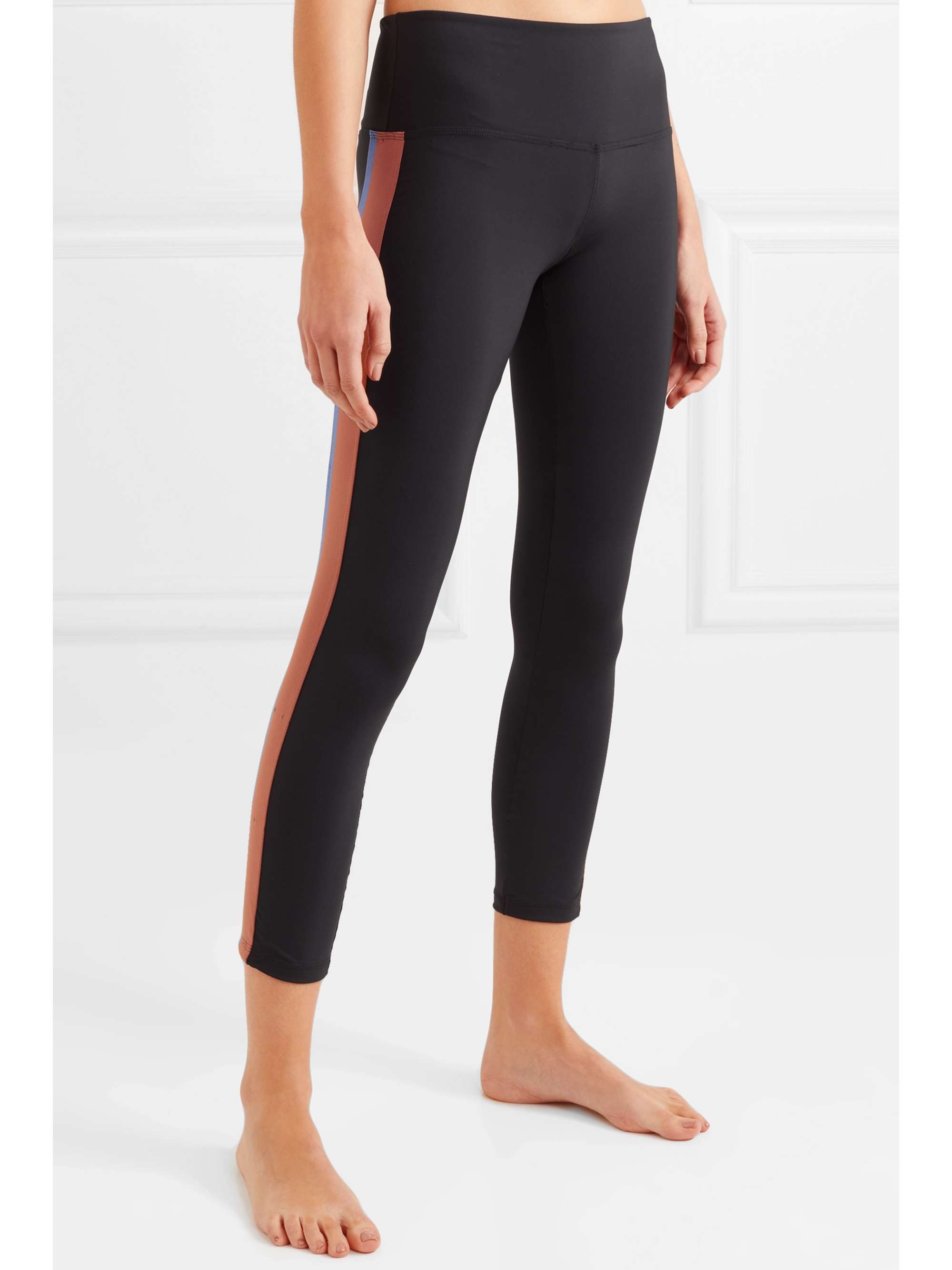 OLYMPIA ACTIVEWEAR Titus Ankle striped stretch leggings