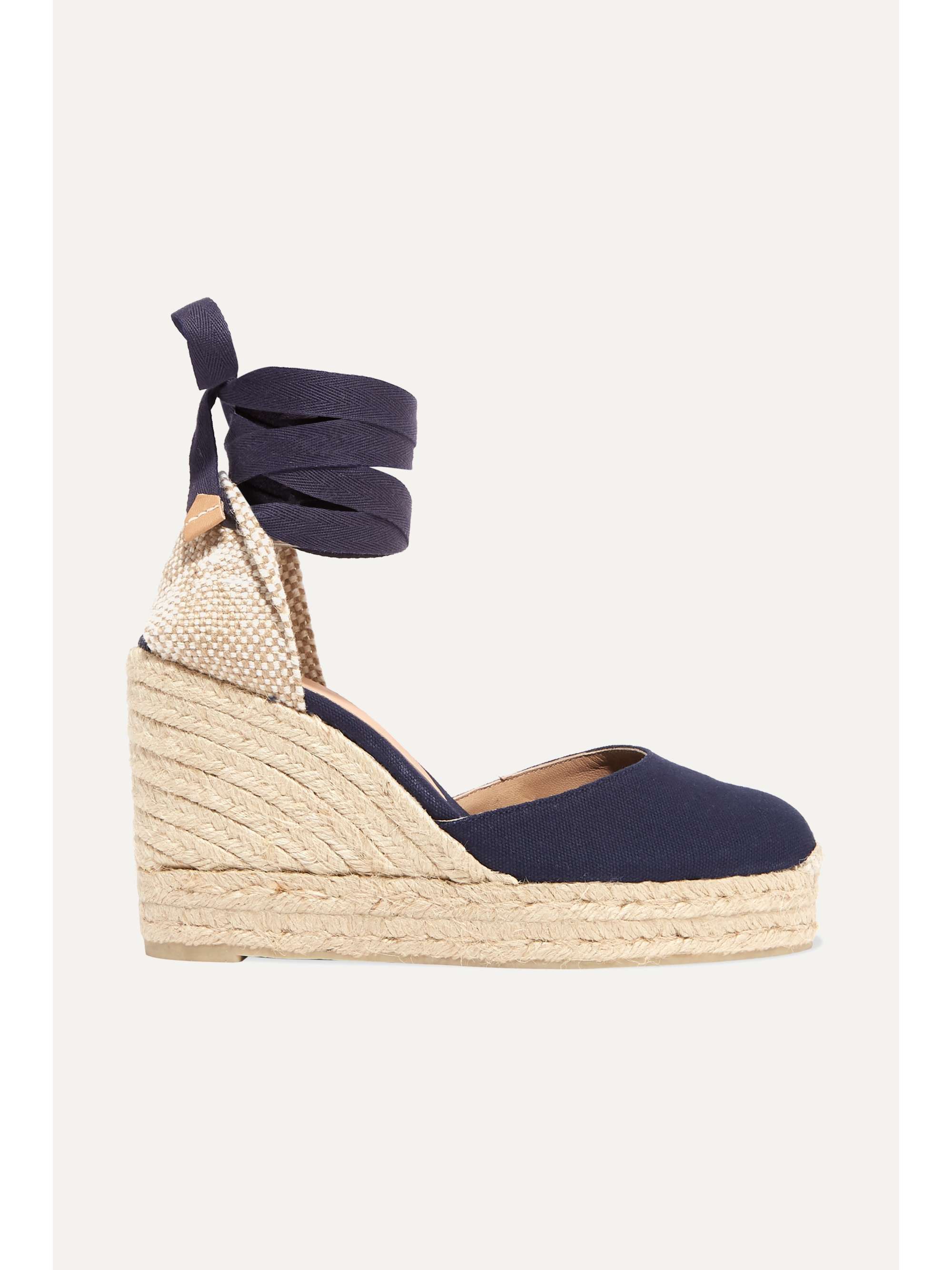 navy wedge espadrilles
