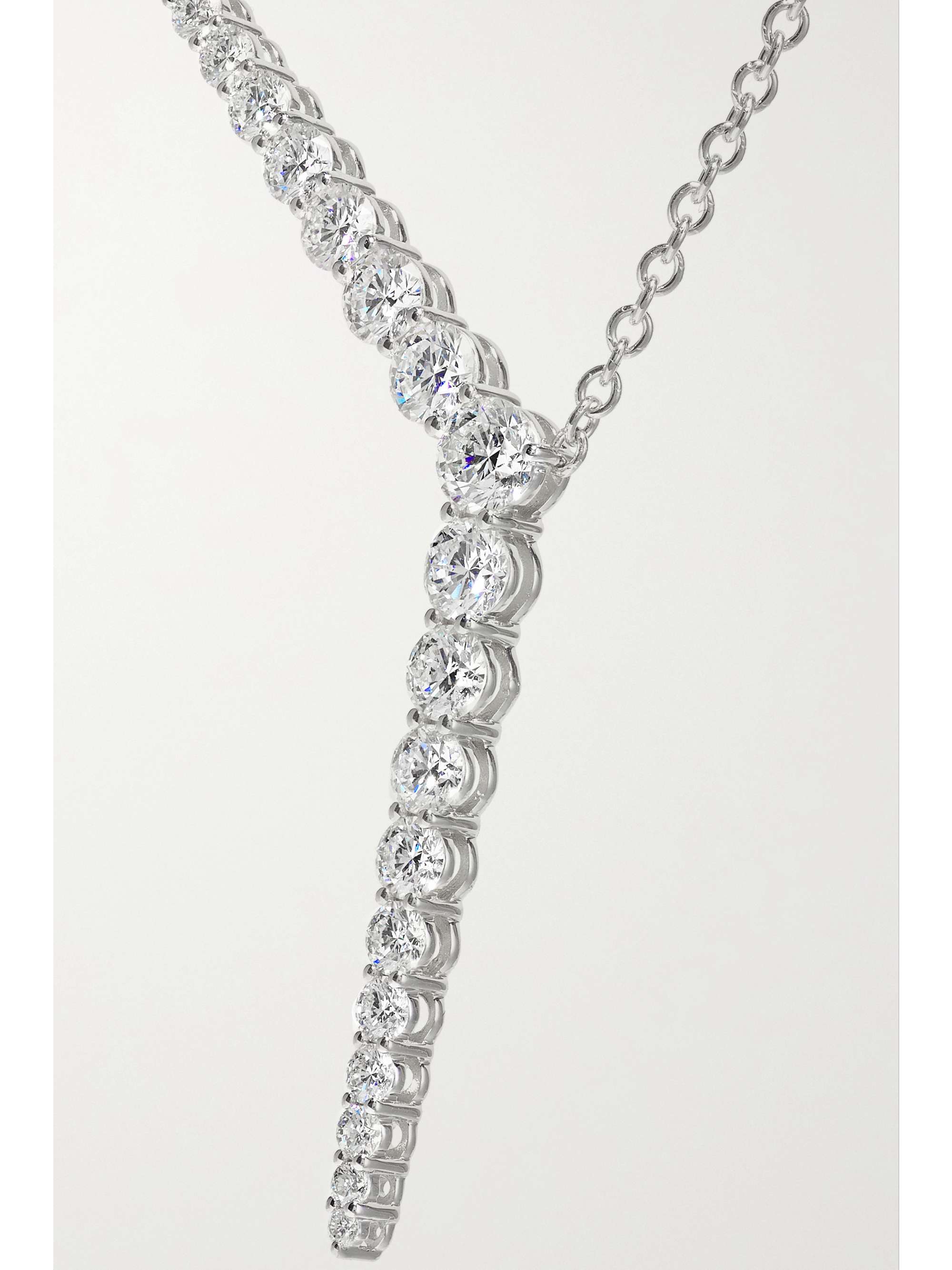 MELISSA KAYE Aria Cascade 18-karat gold diamond necklace