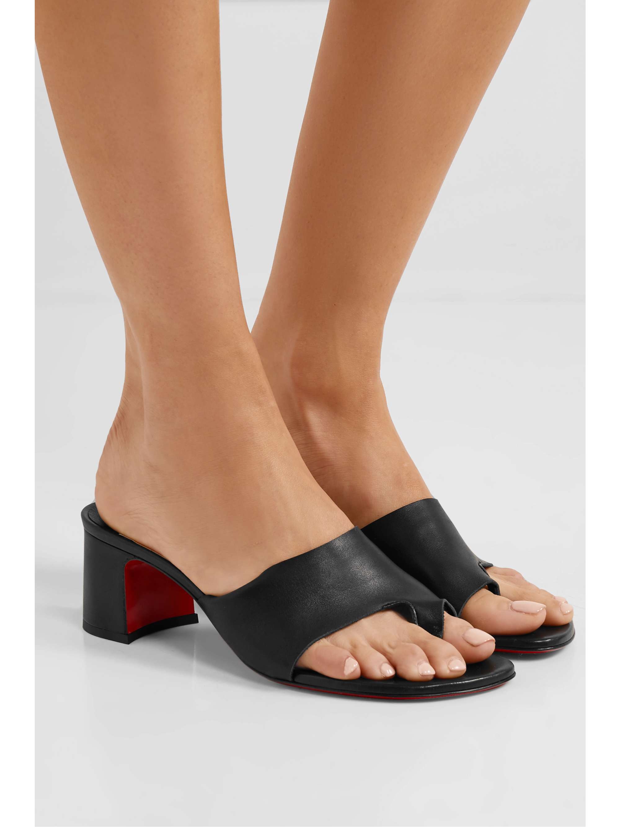 christian louboutin black mules