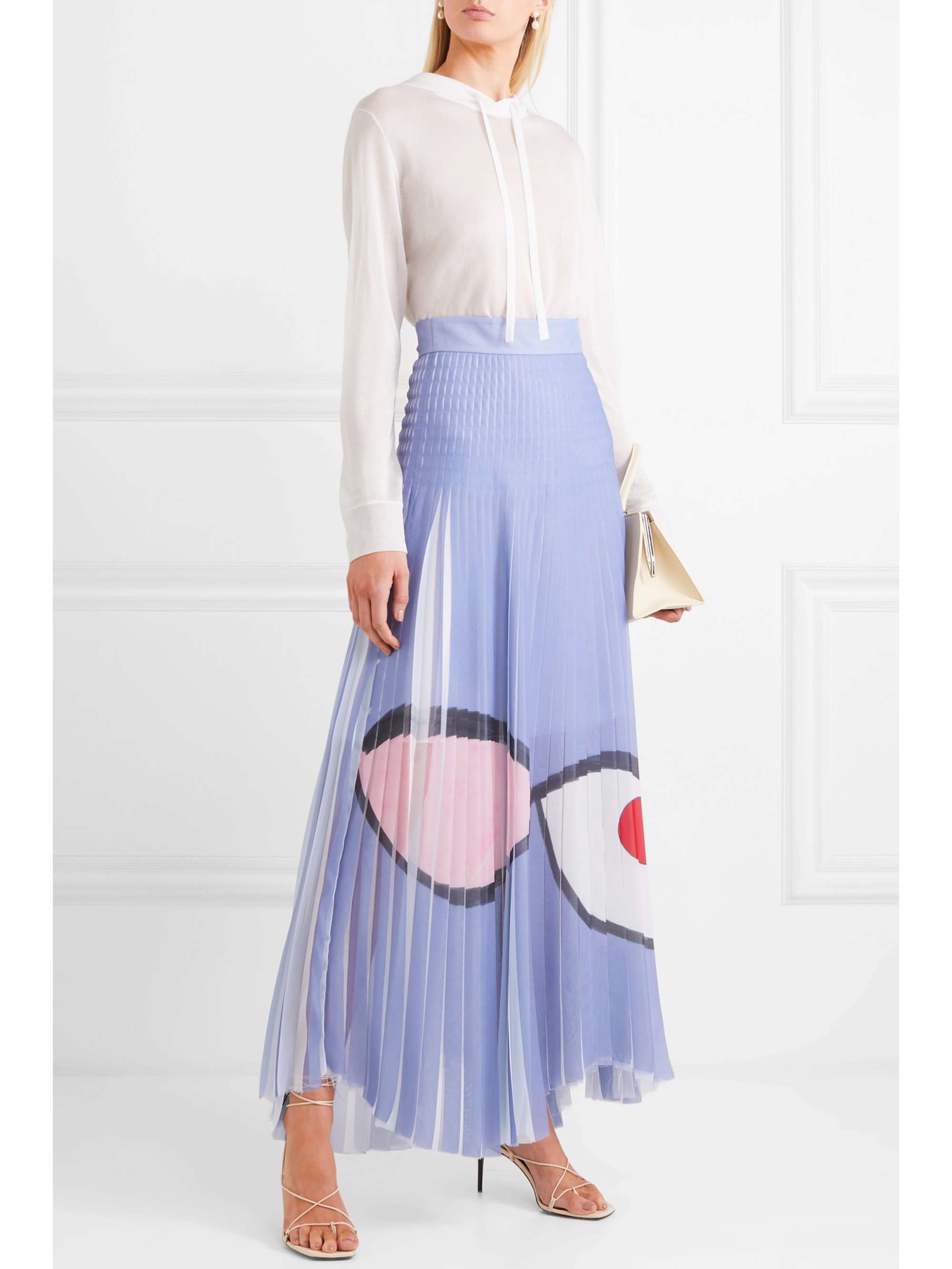 AKRIS Silk and cotton-blend hoodie