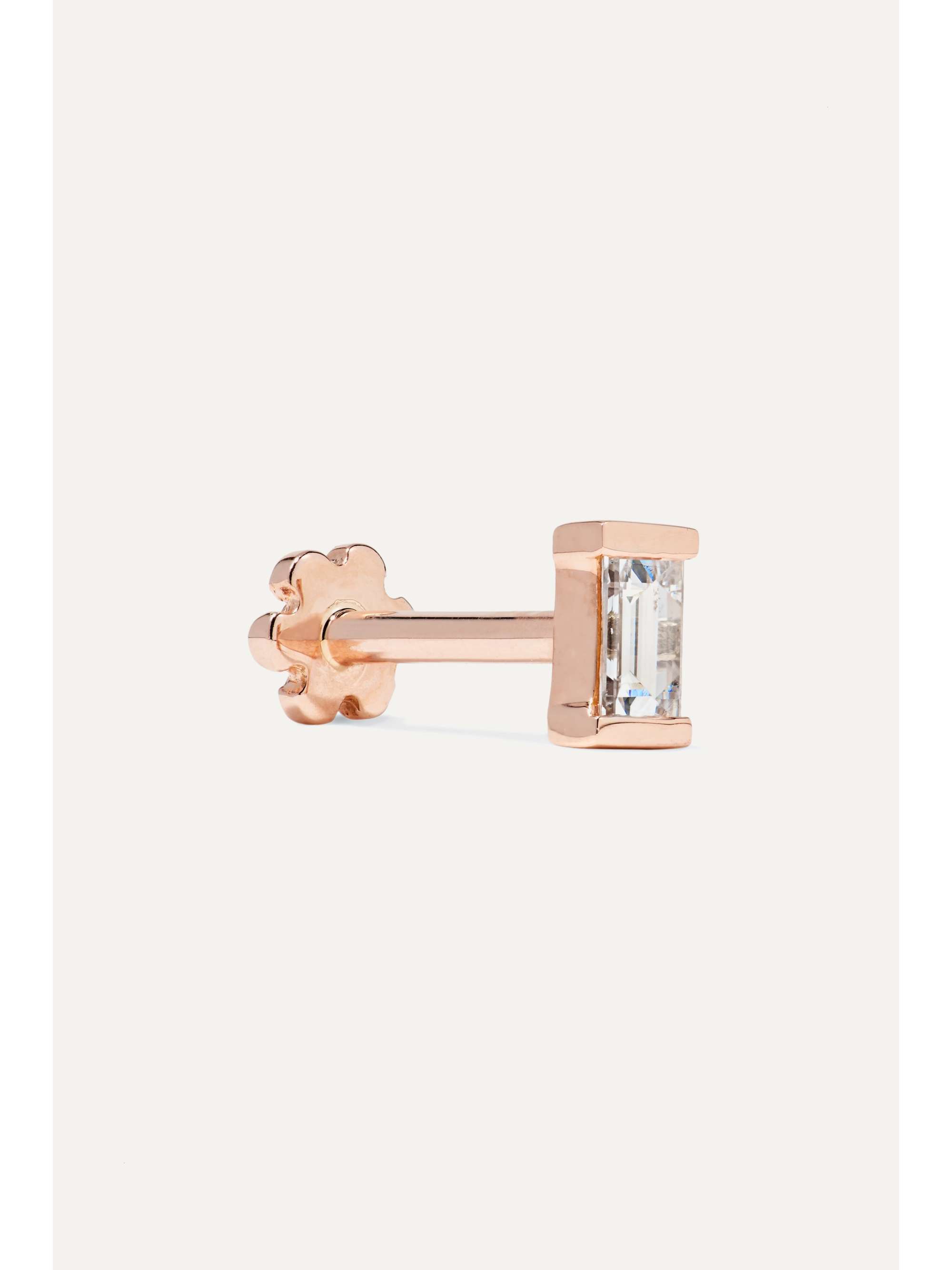 MARIA TASH 18-karat rose gold diamond earring