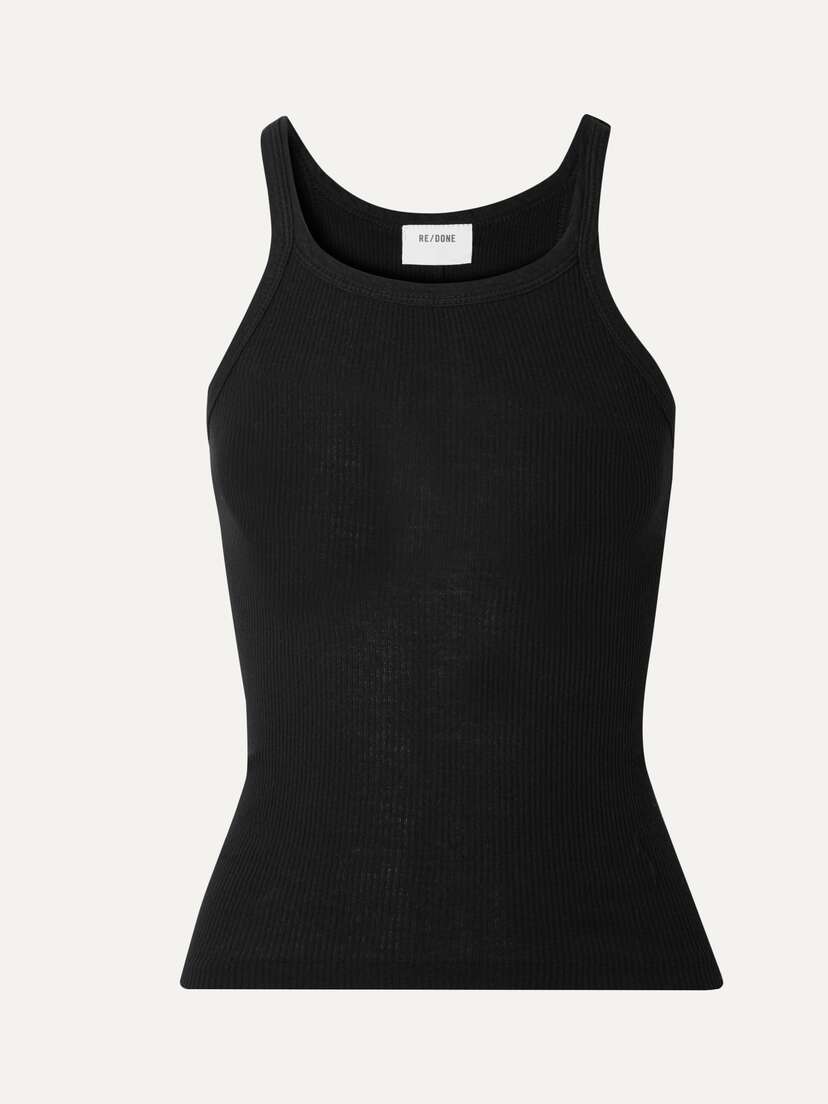 RE/DONE Ribbed Cotton-jersey Tank