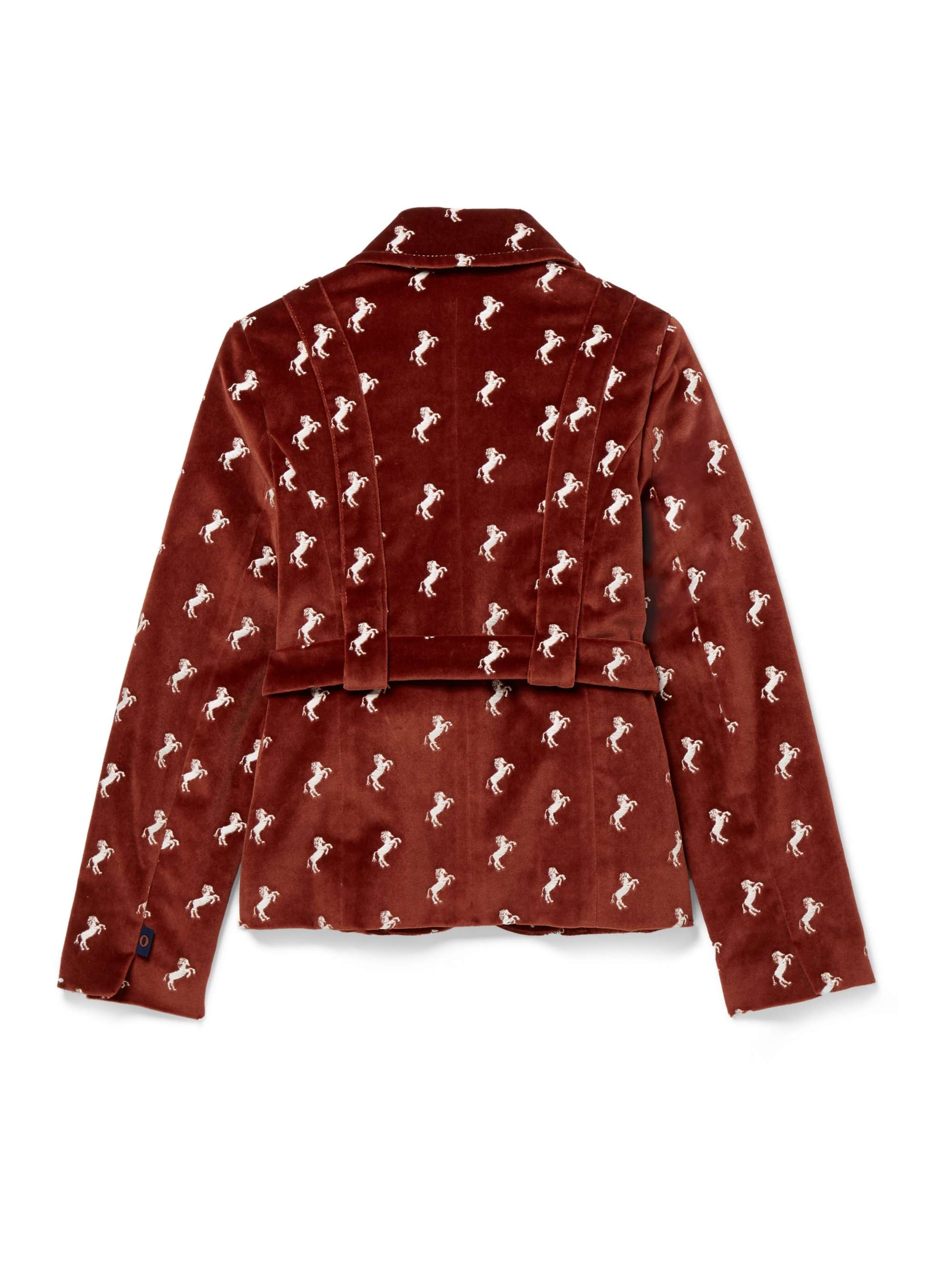 CHLOÉ KIDS Ages 6 - 12 embroidered cotton-velvet blazer